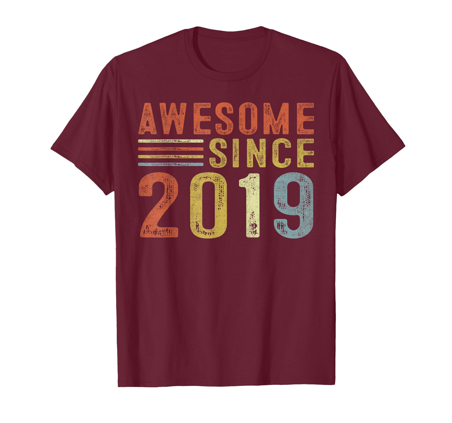 Awesome Since 2019 Vintage Style Born in 2019 Birthday Gifts T-Shirt