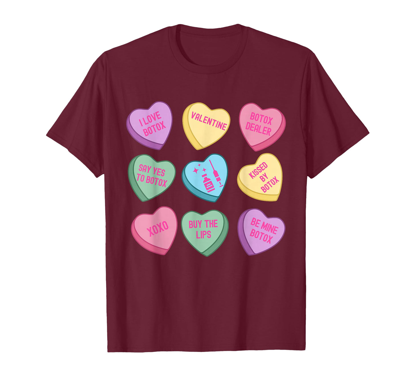 Botox Dealer Medspa Skin Aesthetic Nurse Injector Valentine T-Shirt