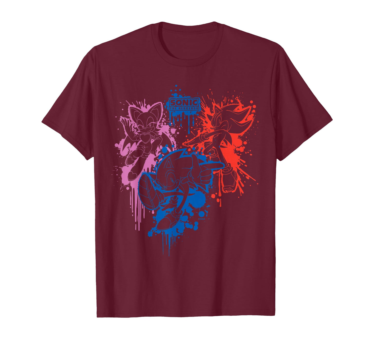 Sonic the Hedgehog - Spray Paint (Rouge, Sonic, Shadow) T-Shirt