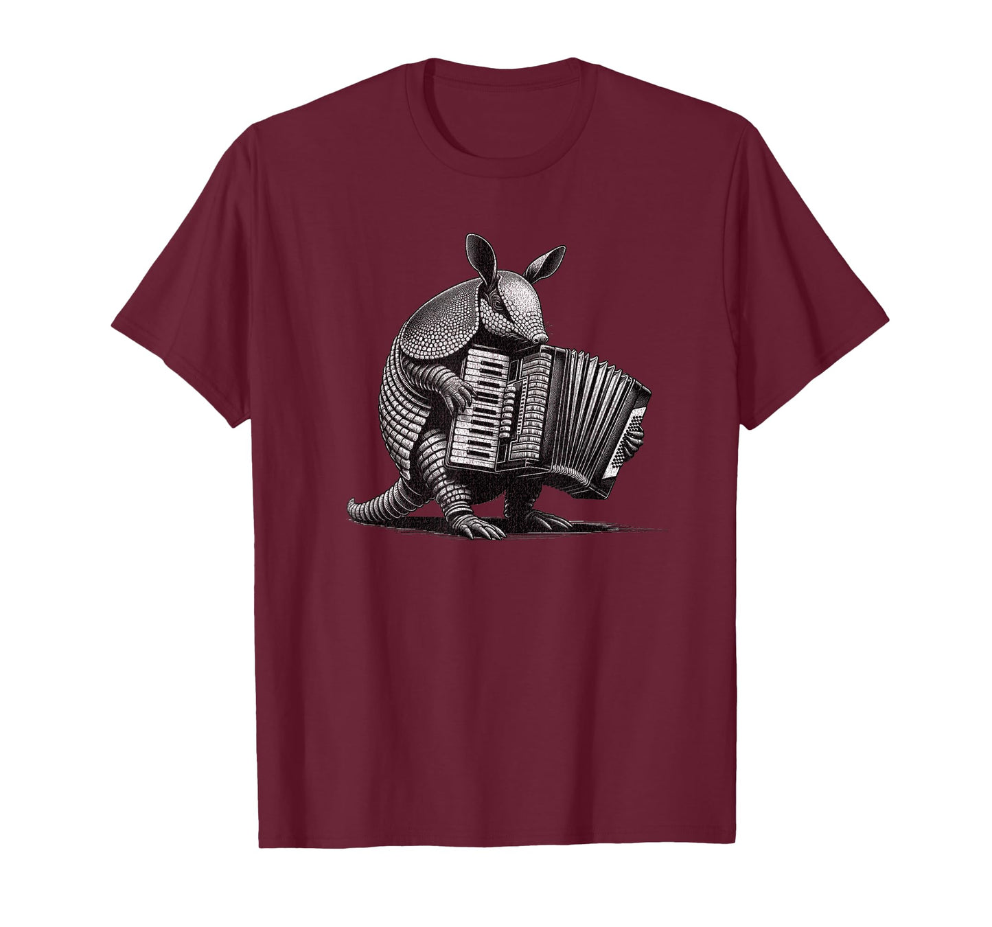 Armadillo playing the accordion, Funny Animals, Musicians T-Shirt