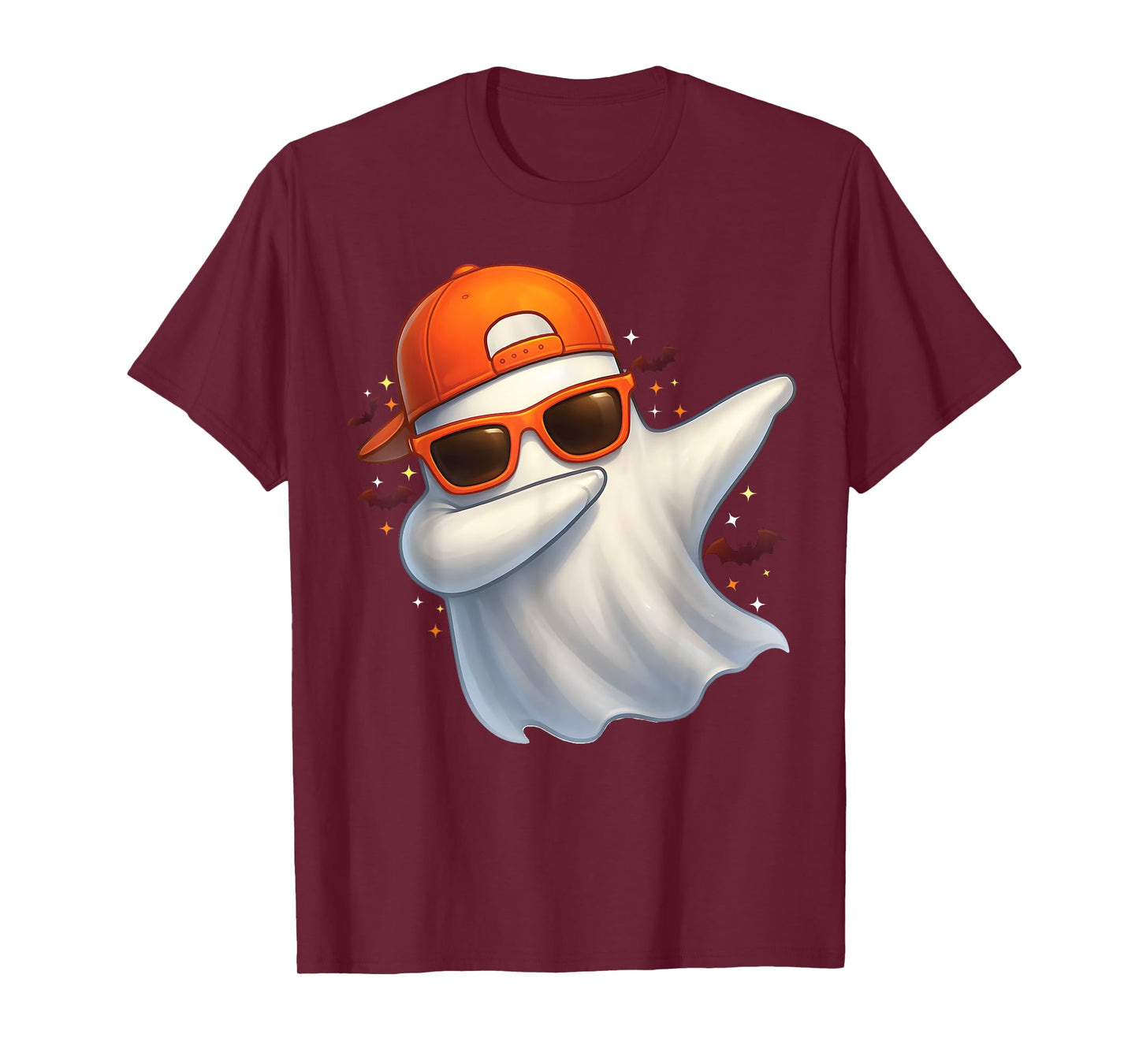 Spooky Cute Dabbing Ghost Funny Halloween Boys Kids Toddlers T-Shirt