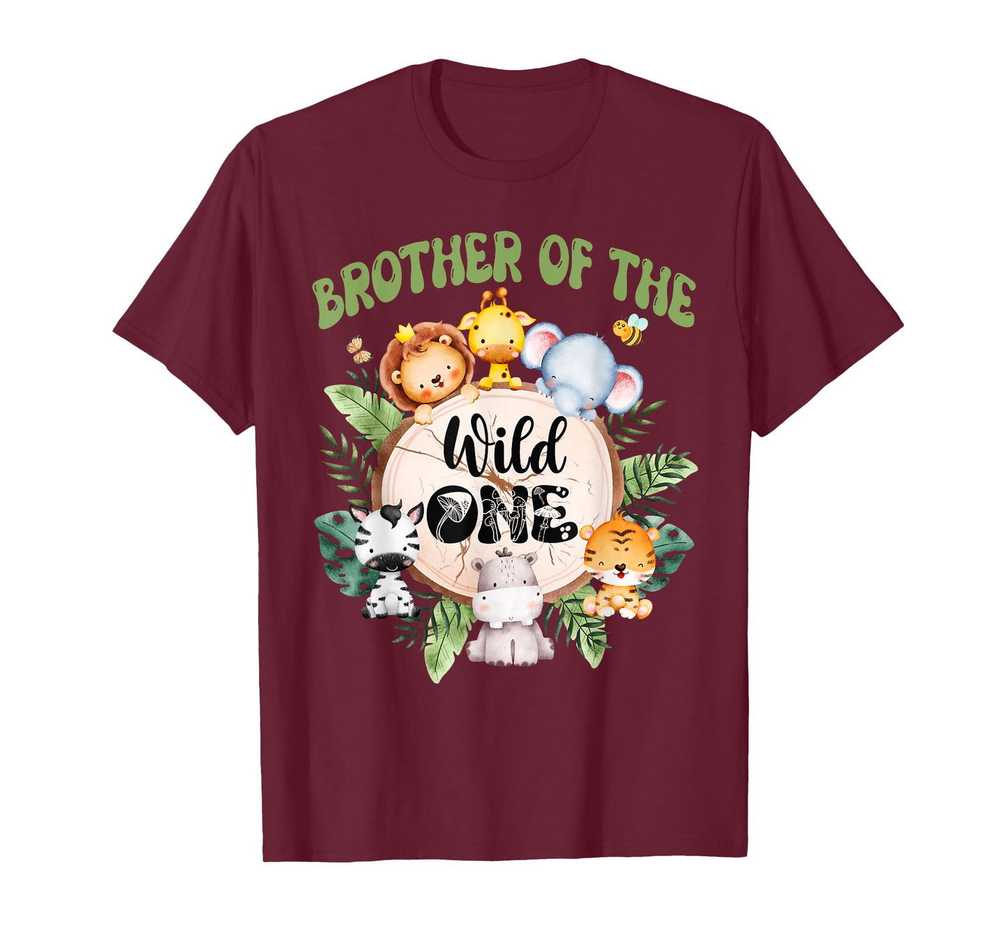 Brother Of The Wild One 1st Birthday Safari Family Matching T-Shirt