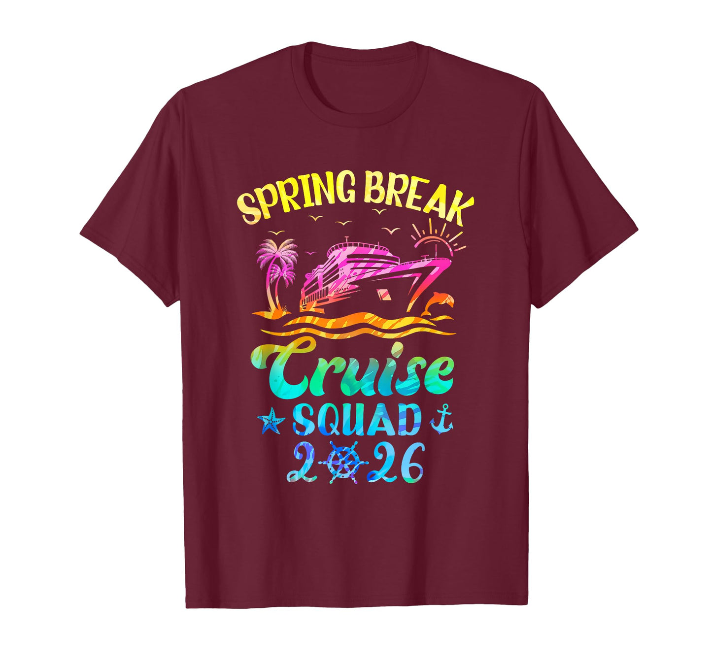Spring Break Cruise Squad 2026 Family Trip Vacation Matching T-Shirt