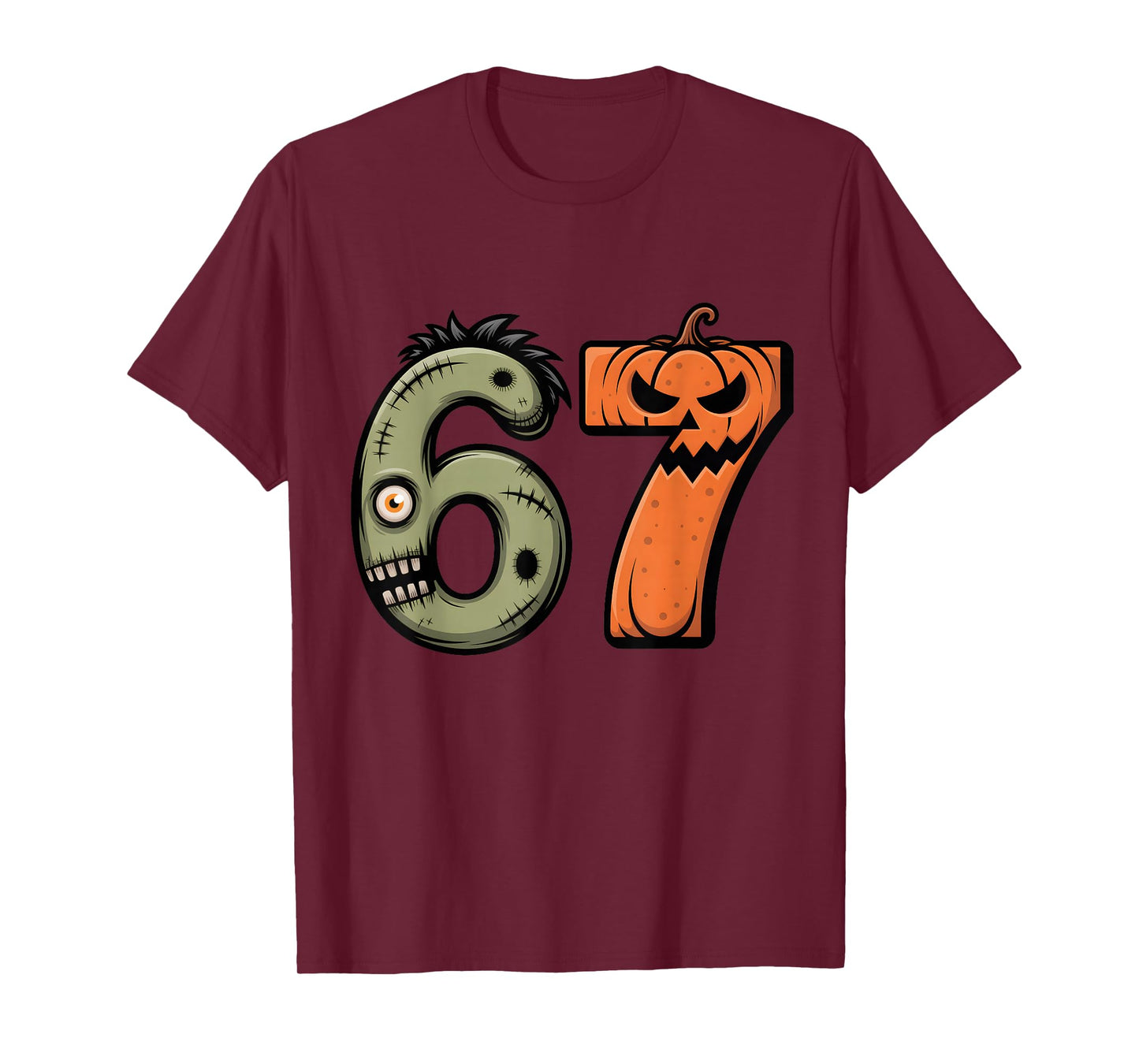 67 Costume Funny 6 7 Halloween Costume Meme 67 Halloween T-Shirt