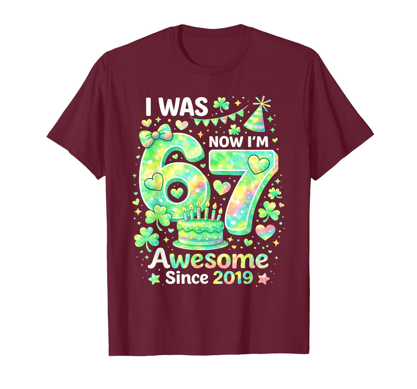 I was 6 Now I’m 7 Happy St Patricks Day Birthday Irish Boys T-Shirt