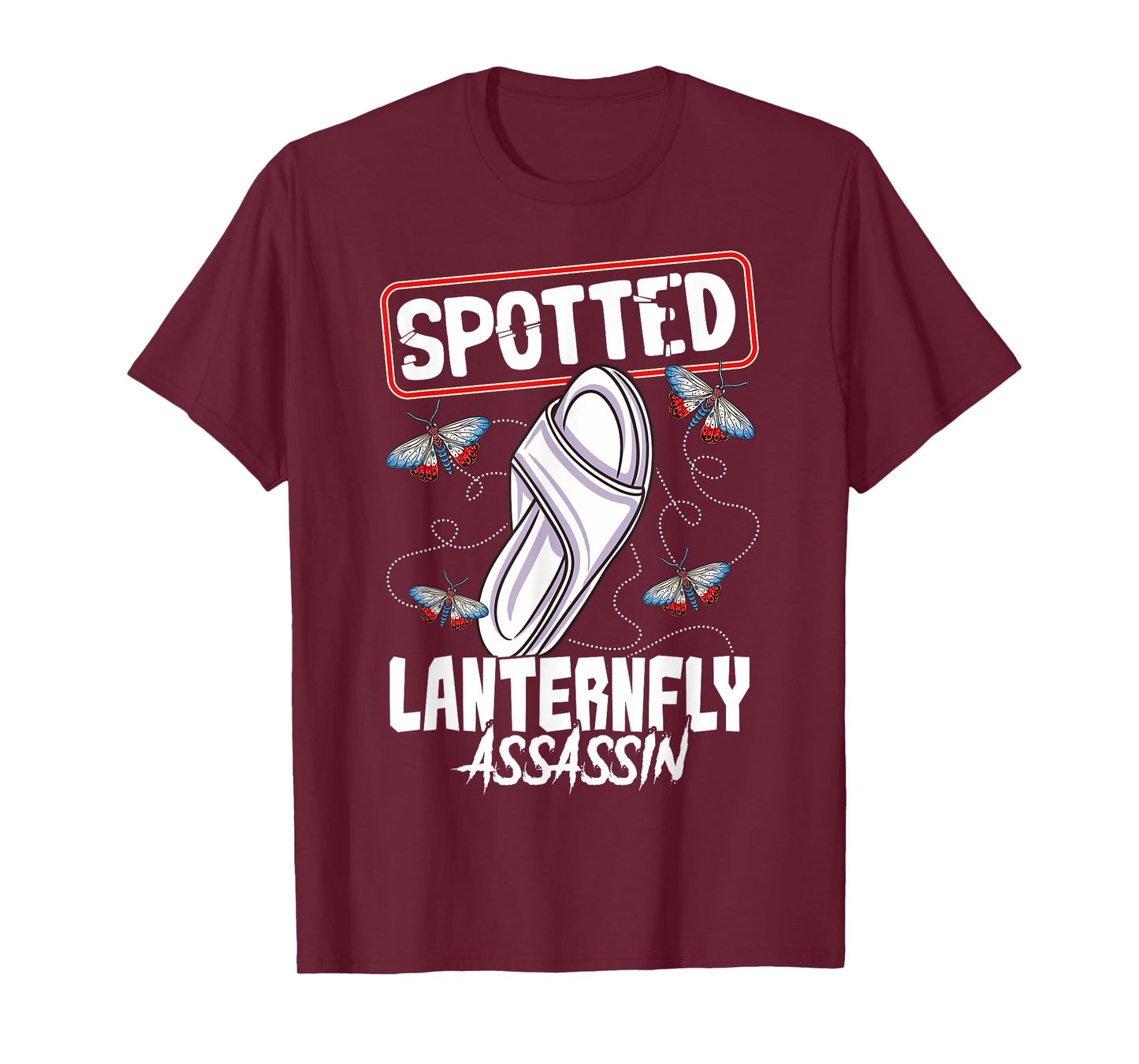Spotted Lanternfly Trap Assassin Ninja Warrior Lantern Fly T-Shirt