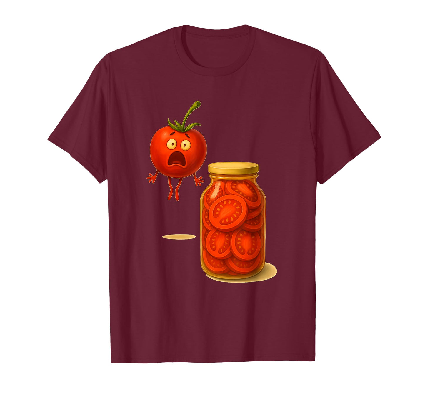 Funny Tomato Surprise A Jar Of Sliced Tomatoes T-Shirt