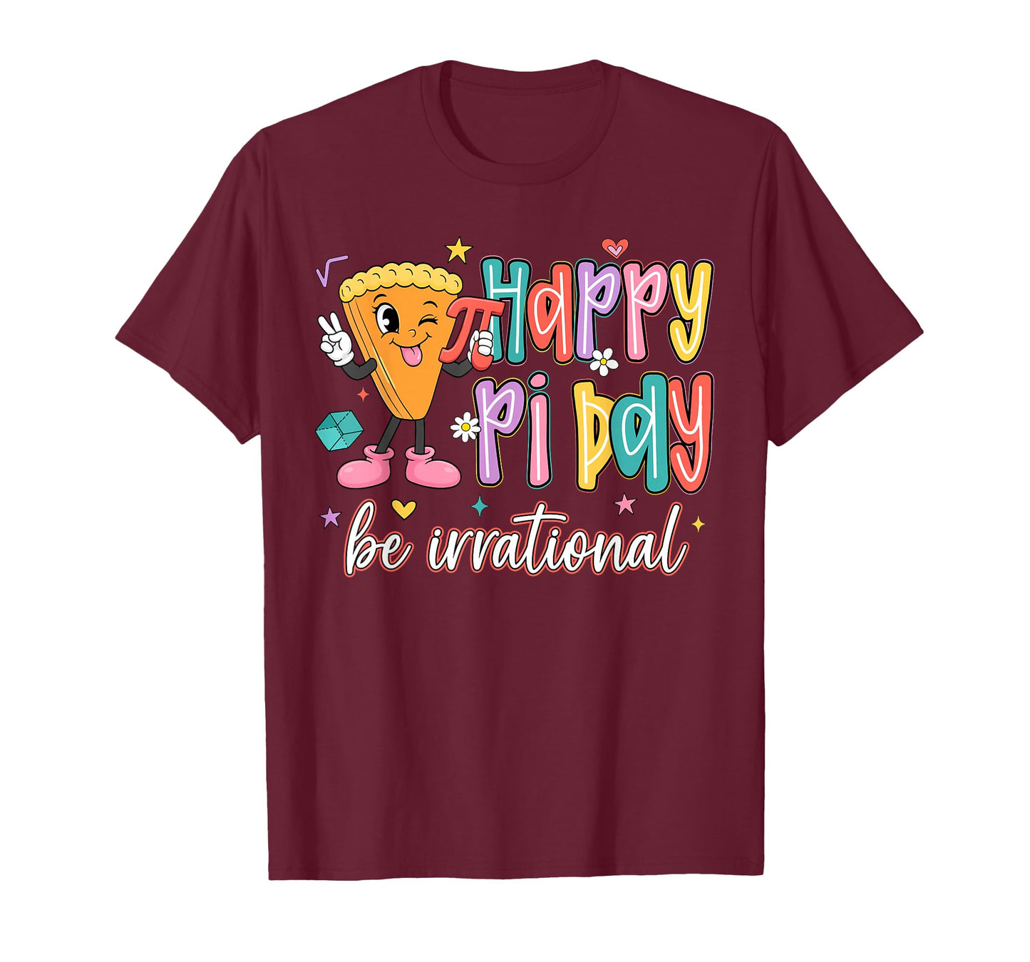 Happy Pi Day Funny Math Coach Teacher Pi Day Boys Girls Kids T-Shirt