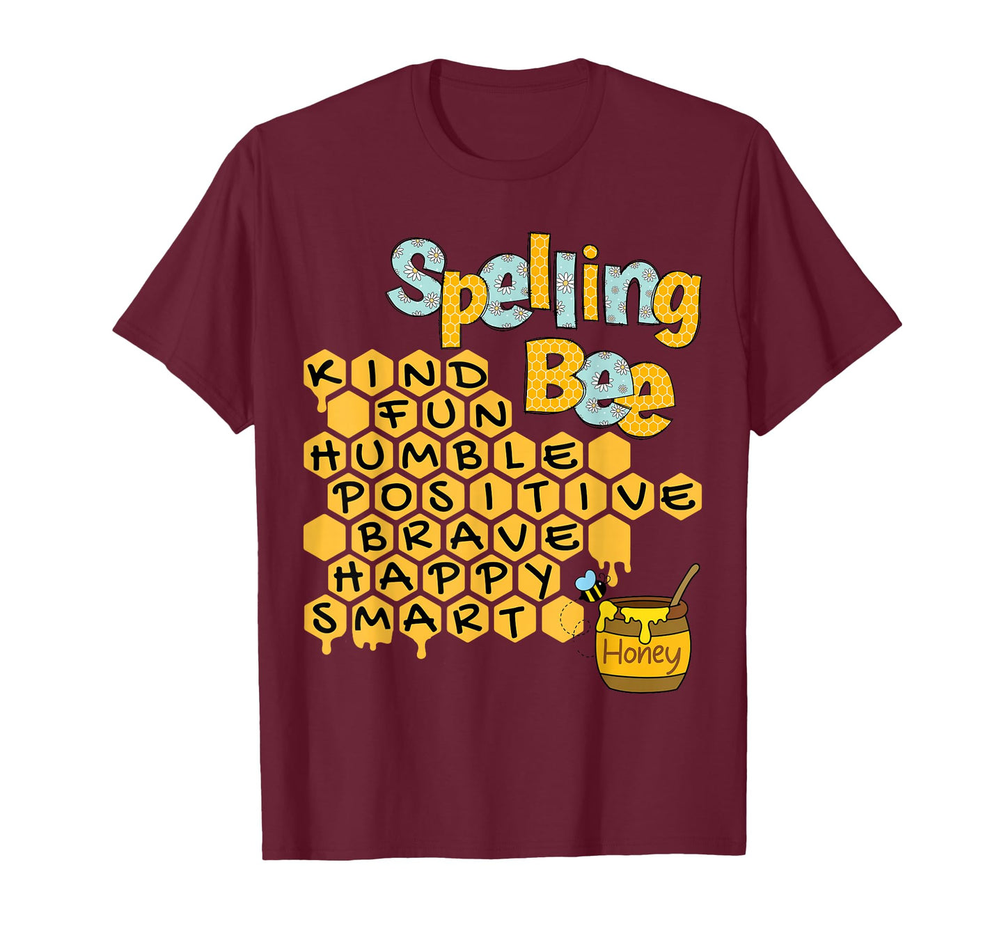 Spelling Bee Kind Positive Kindness Women Funny Teacher T-Shirt