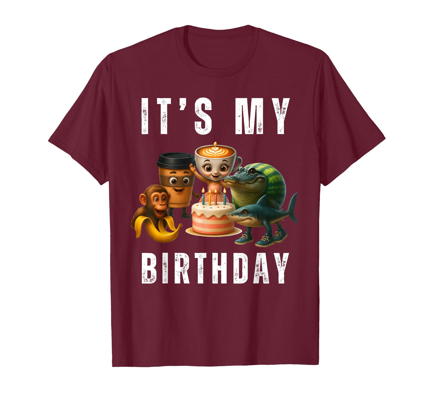 It's My Birthday Italian Brainrot Meme Kids Teen Girls Women T-Shirt