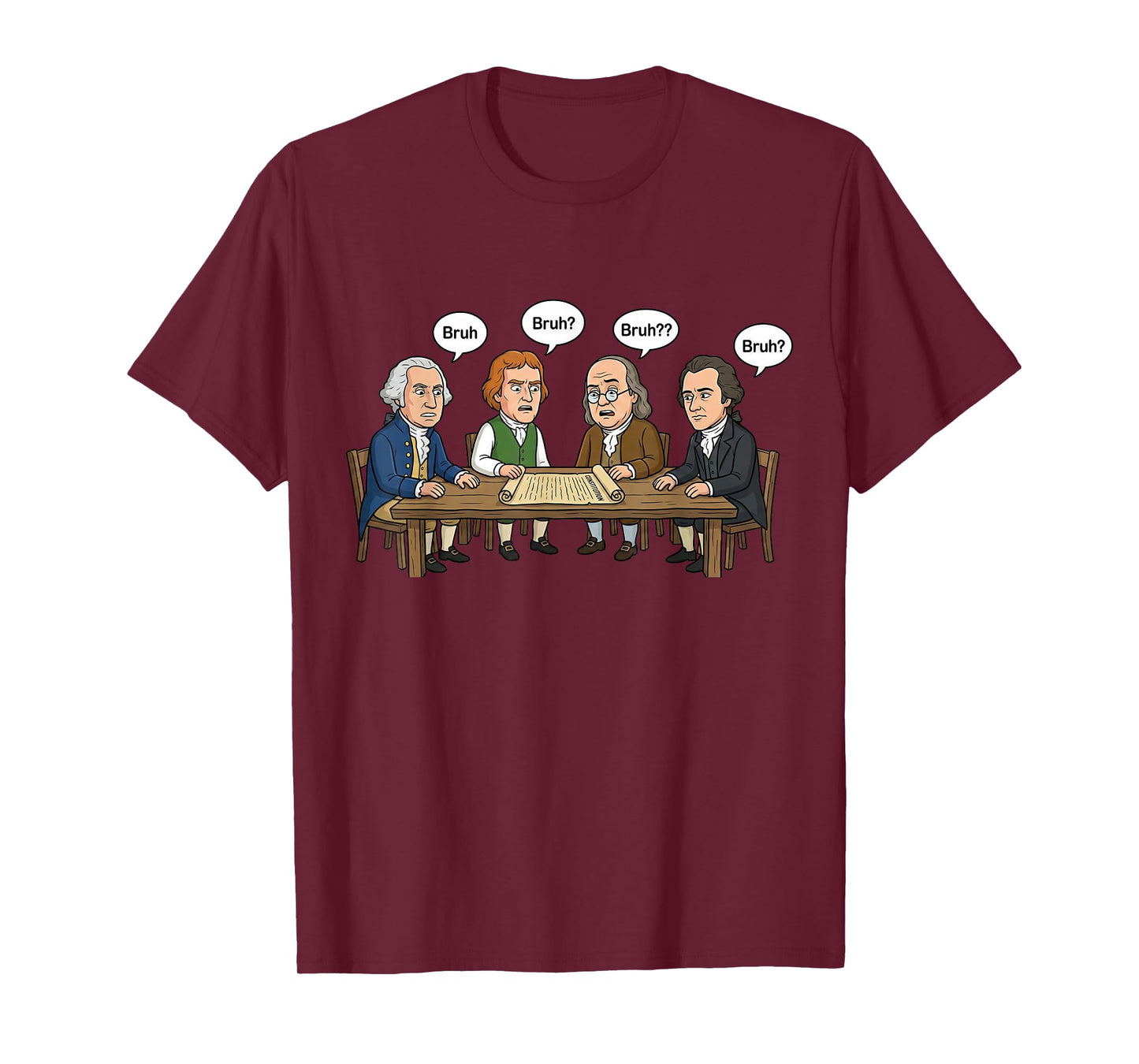 Funny History Teacher Founding Fathers Historical Humor T-Shirt