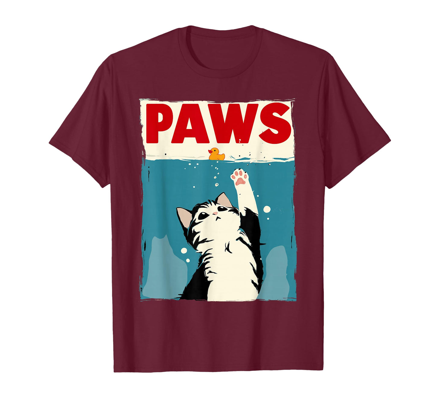 Paws Cat Novelty Graphic Men Kids Women Funny Cat T-Shirt