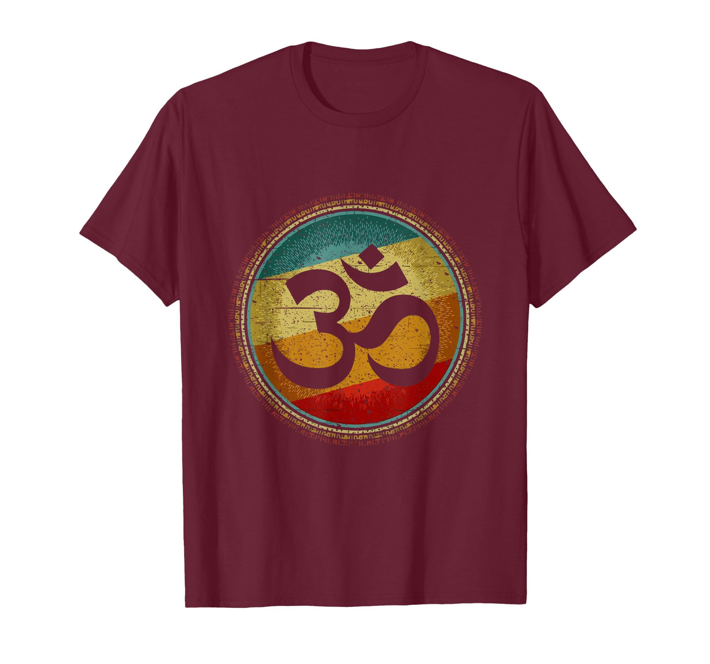 Om Ohm Symbol Retro Vintage 80s Style Meditation Yoga T-Shirt