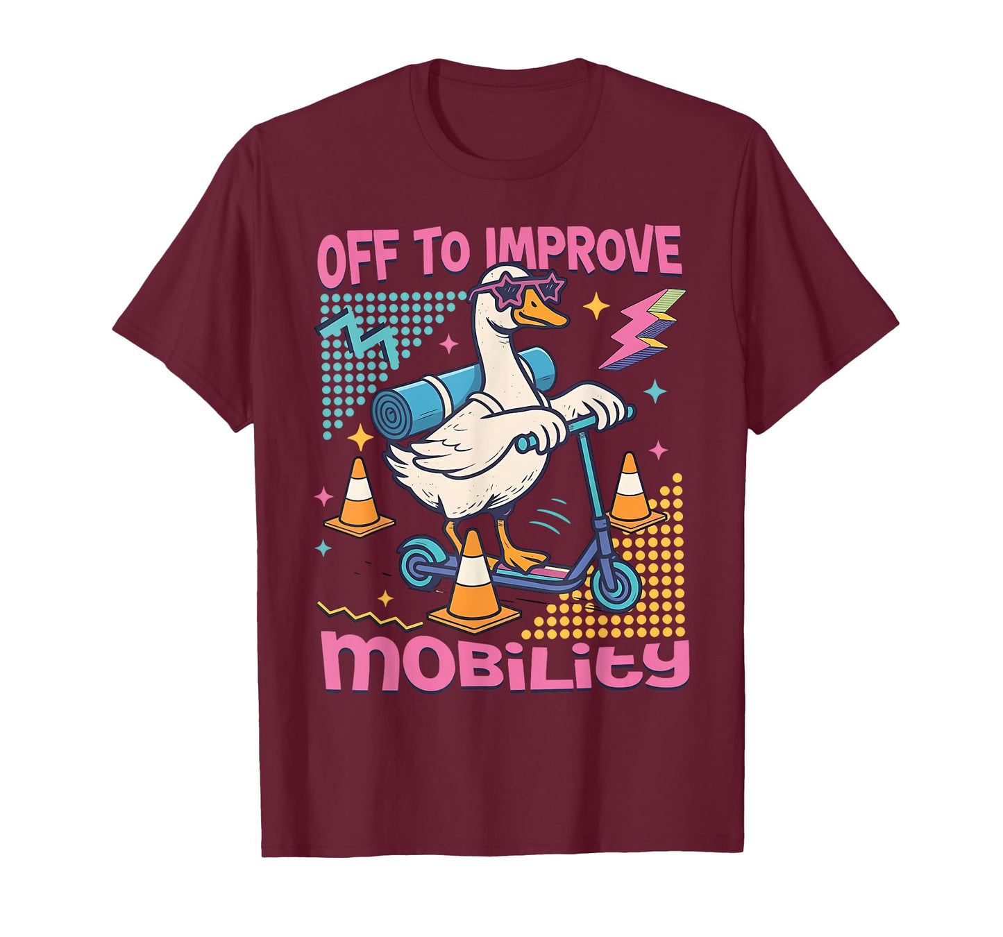 Vintage 90s Physical Therapist Goose Off to Improve Mobility T-Shirt