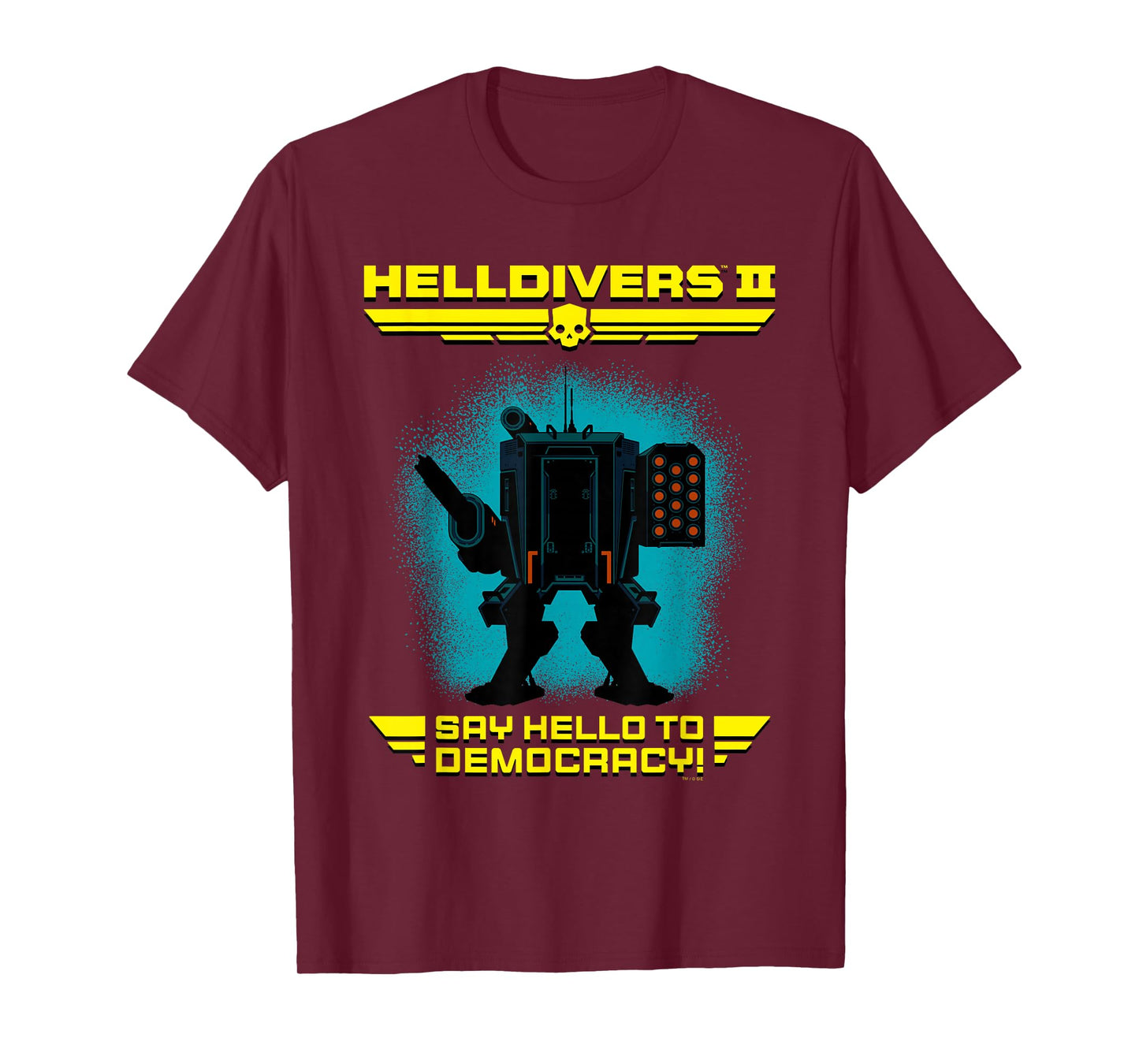 Helldivers 2 Sony Playstation Video Game Say Hello Democracy T-Shirt