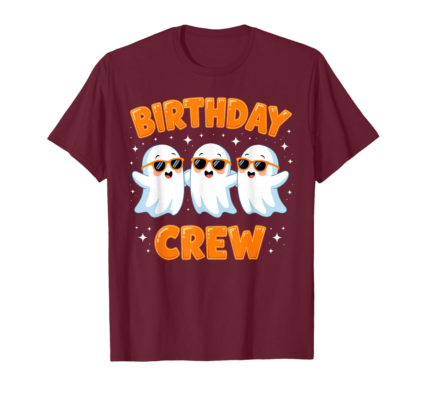 Birthday Boo Crew Funny Ghost Matching Family Squad Group T-Shirt