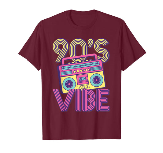 90's Vibe Vintage Style Cassette Tape Music Nostalgic Vibes T-Shirt