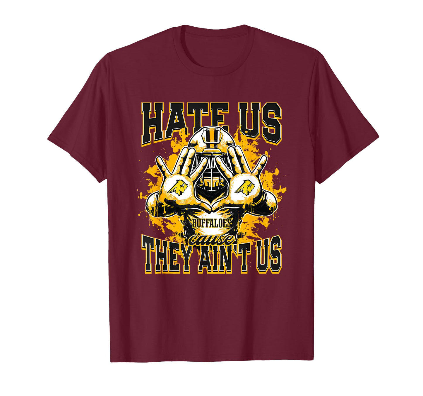 Giddings Buffaloes Logo Hate Us Cause They Ain't HS T-Shirt