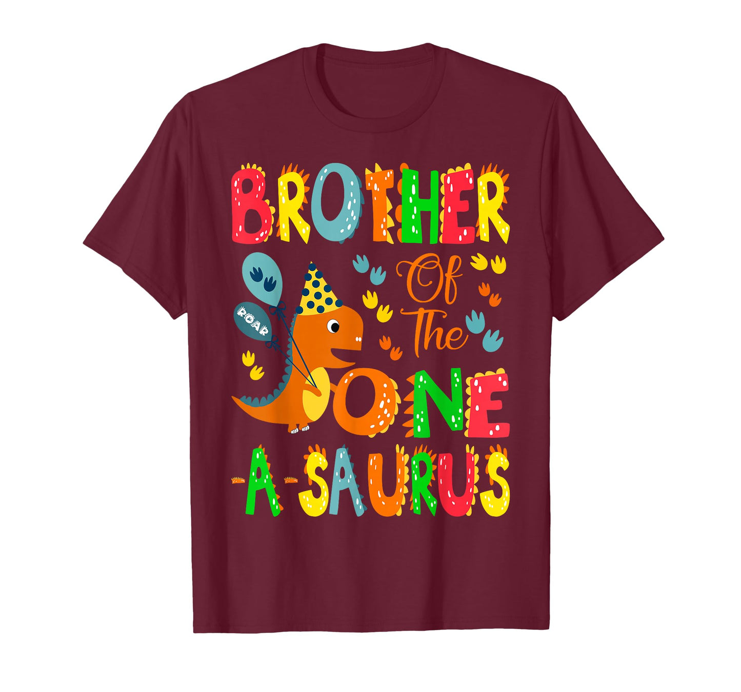 Brother of The One-A-Saurus 1st Birthday Boy Dinosaur Lover T-Shirt
