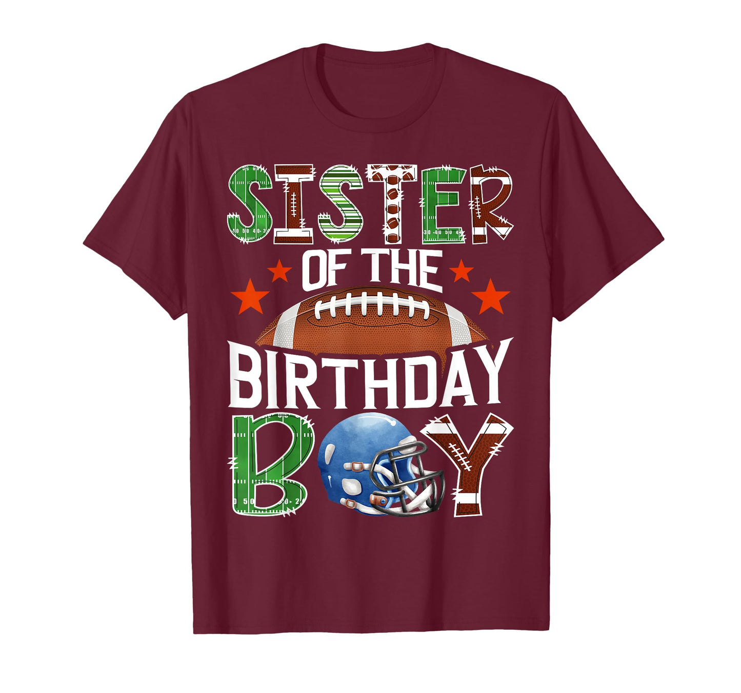Sister of The Birthday Boy Game Day Football Lover T-Shirt