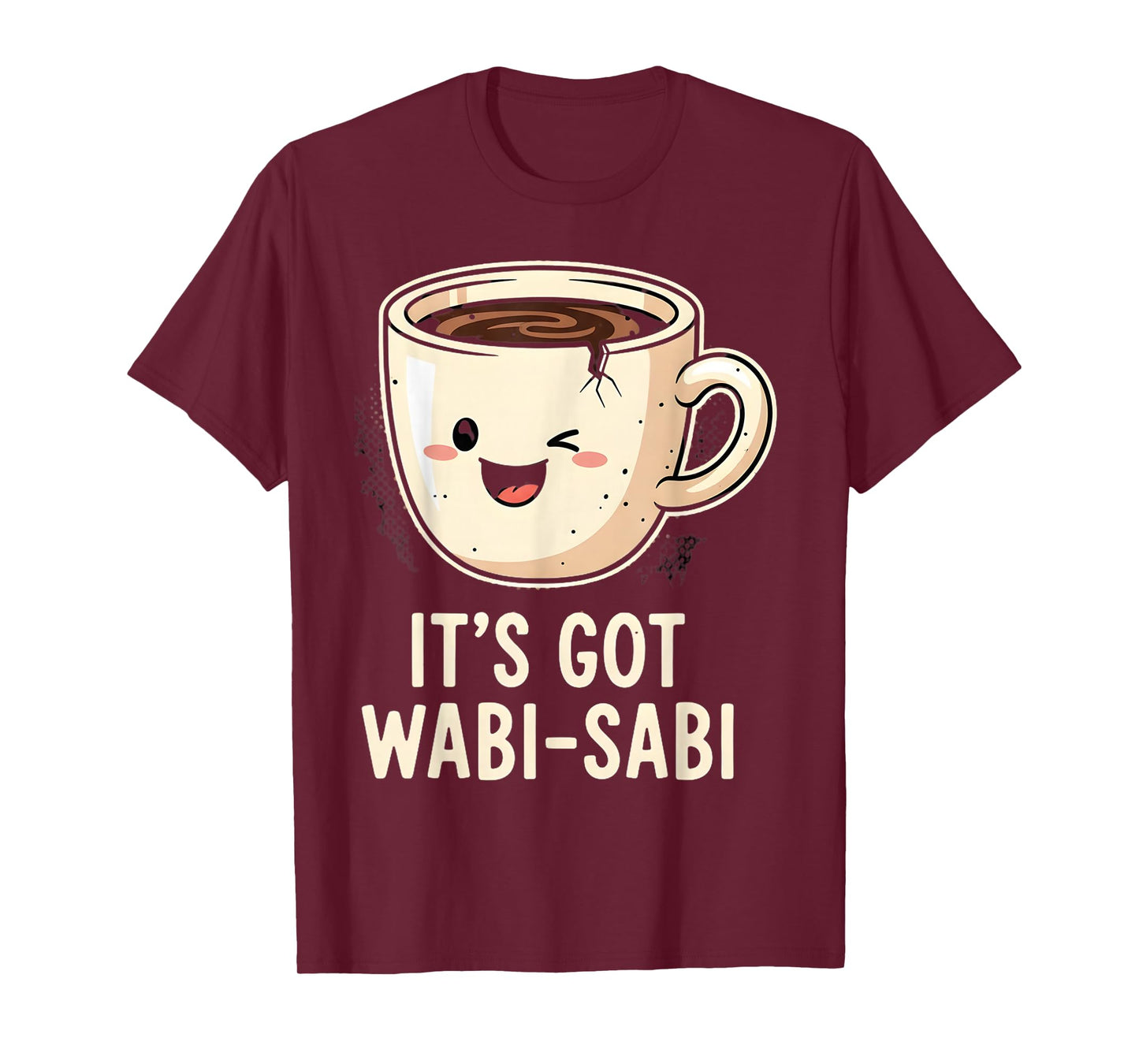 Wabi-Sabi Off-Center Charm Humor T-Shirt