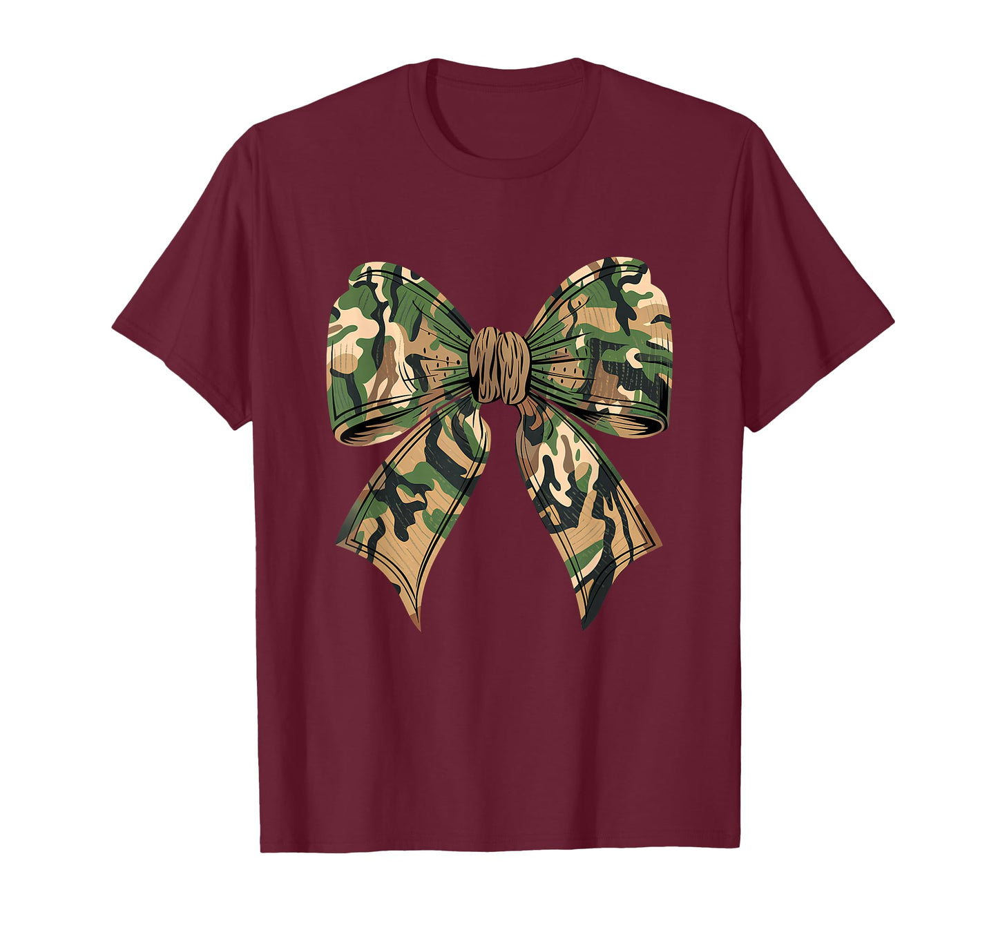 Camo Coquette Bow Hunting Camouflage Old Hunter Womens Girls T-Shirt