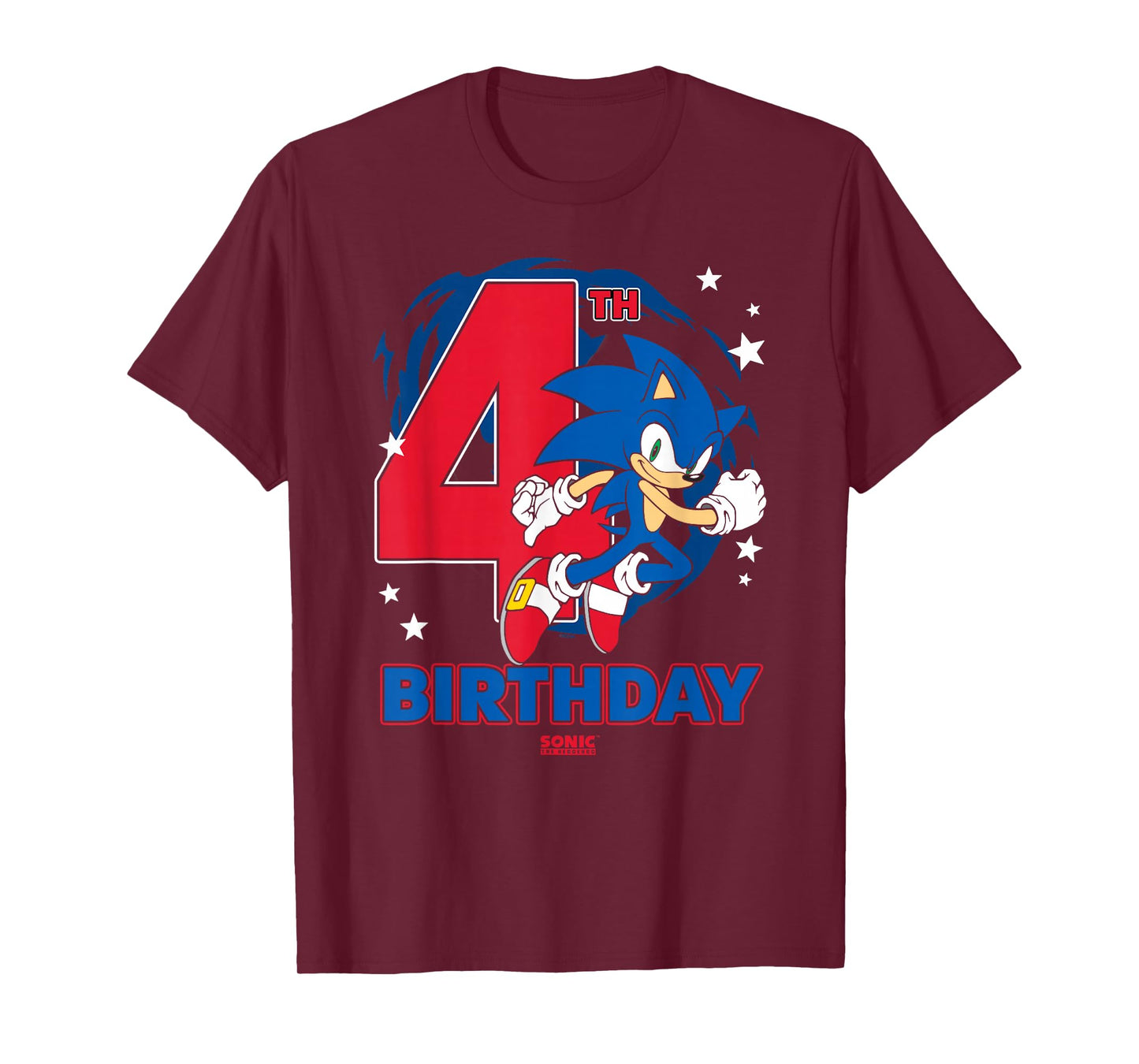 Sonic The Hedgehog 4th Birthday Epic Sonic Big Chest Logo T-Shirt