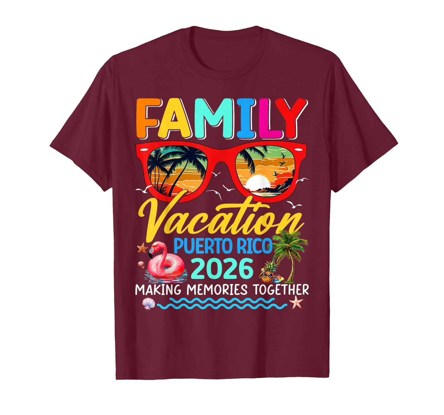 Family Vacation Puerto Rico 2026 Summer Matching Group Trip T-Shirt