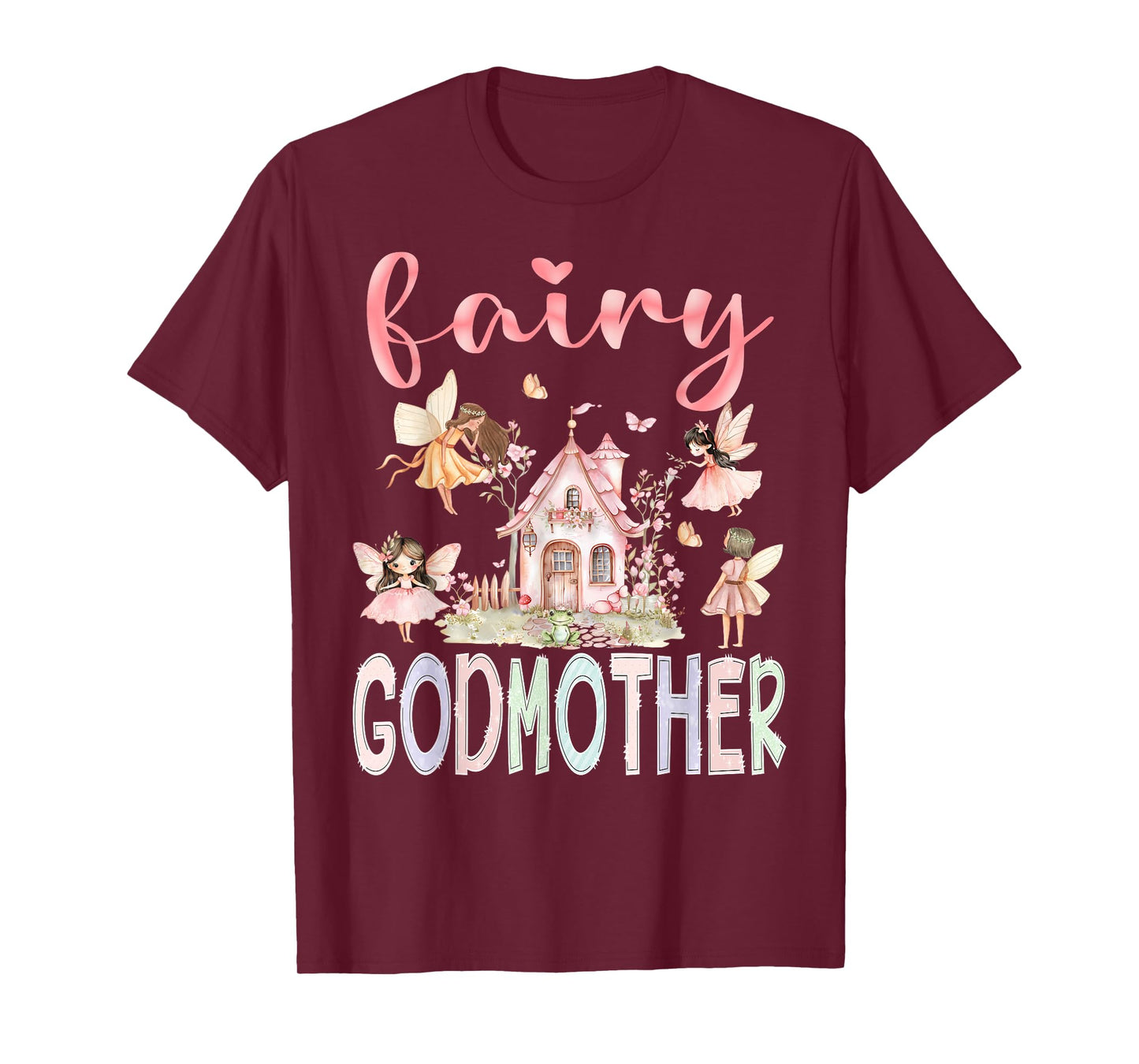 Fairy Godmother Magical Floral Funny Birthday Girl Fairytale T-Shirt