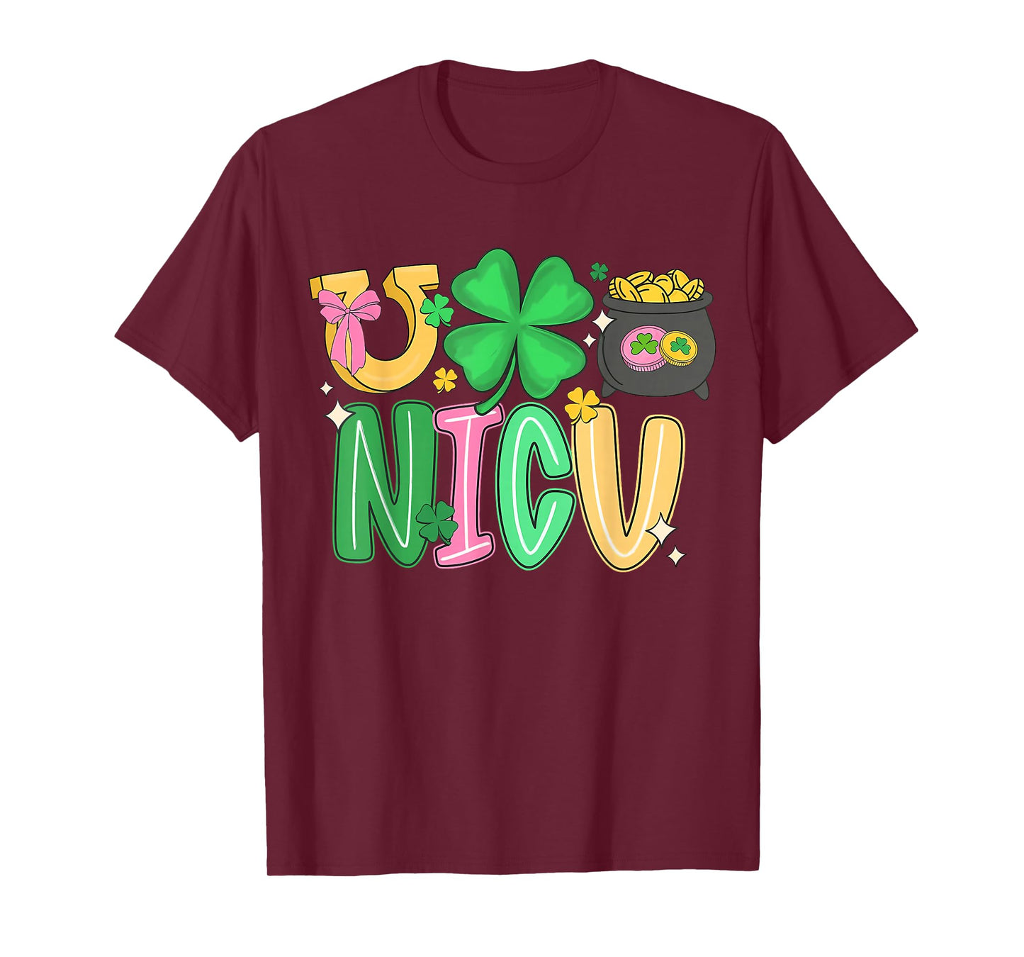 NICU Nurse St Patricks Day Neonatal Intensive Care Unit T-Shirt