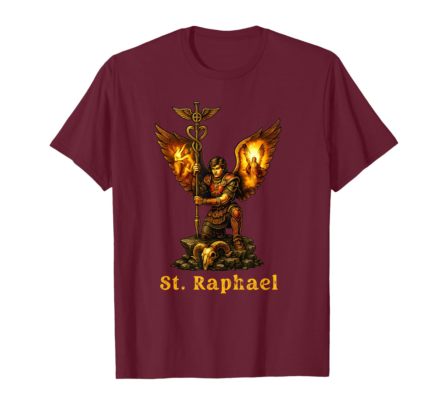 Saint Archangel Raphael Christian Art Faith T-Shirt