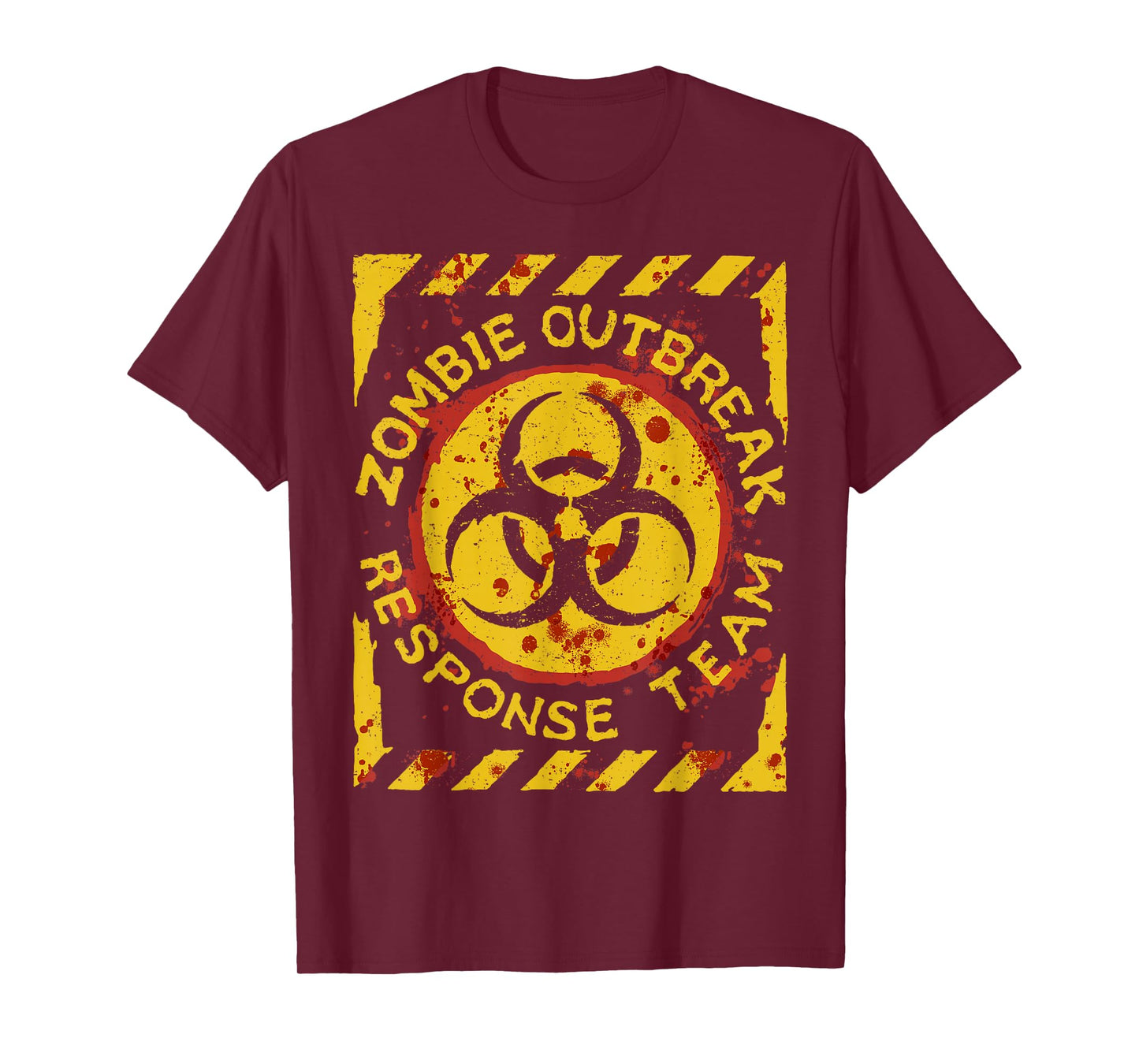 Zombie Outbreak Halloween Response Team Funny Men Apocalypse T-Shirt