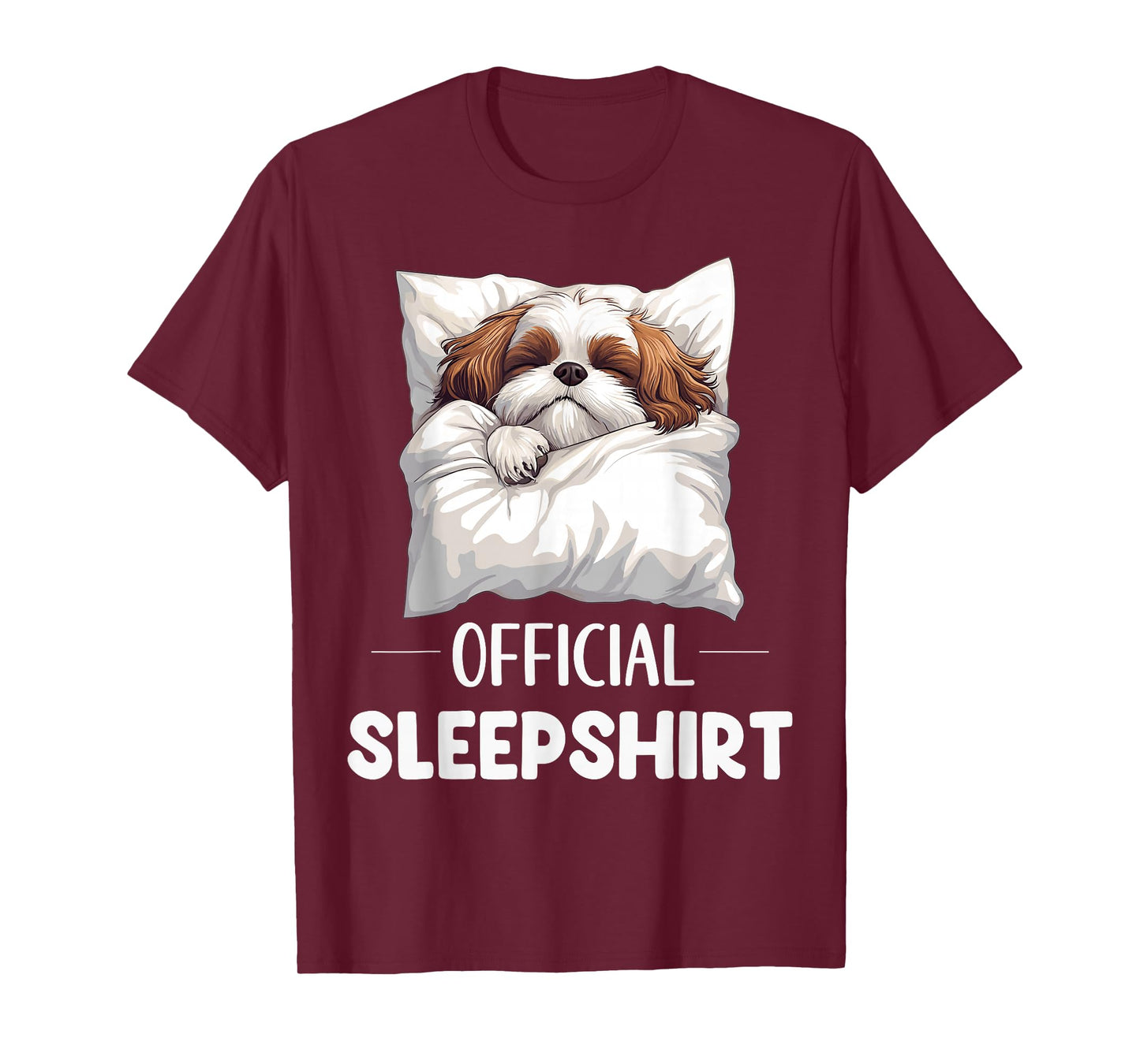 Official Shih Tzu Sleepshirt Cute Dog Lover Pajama Sleepwear T-Shirt