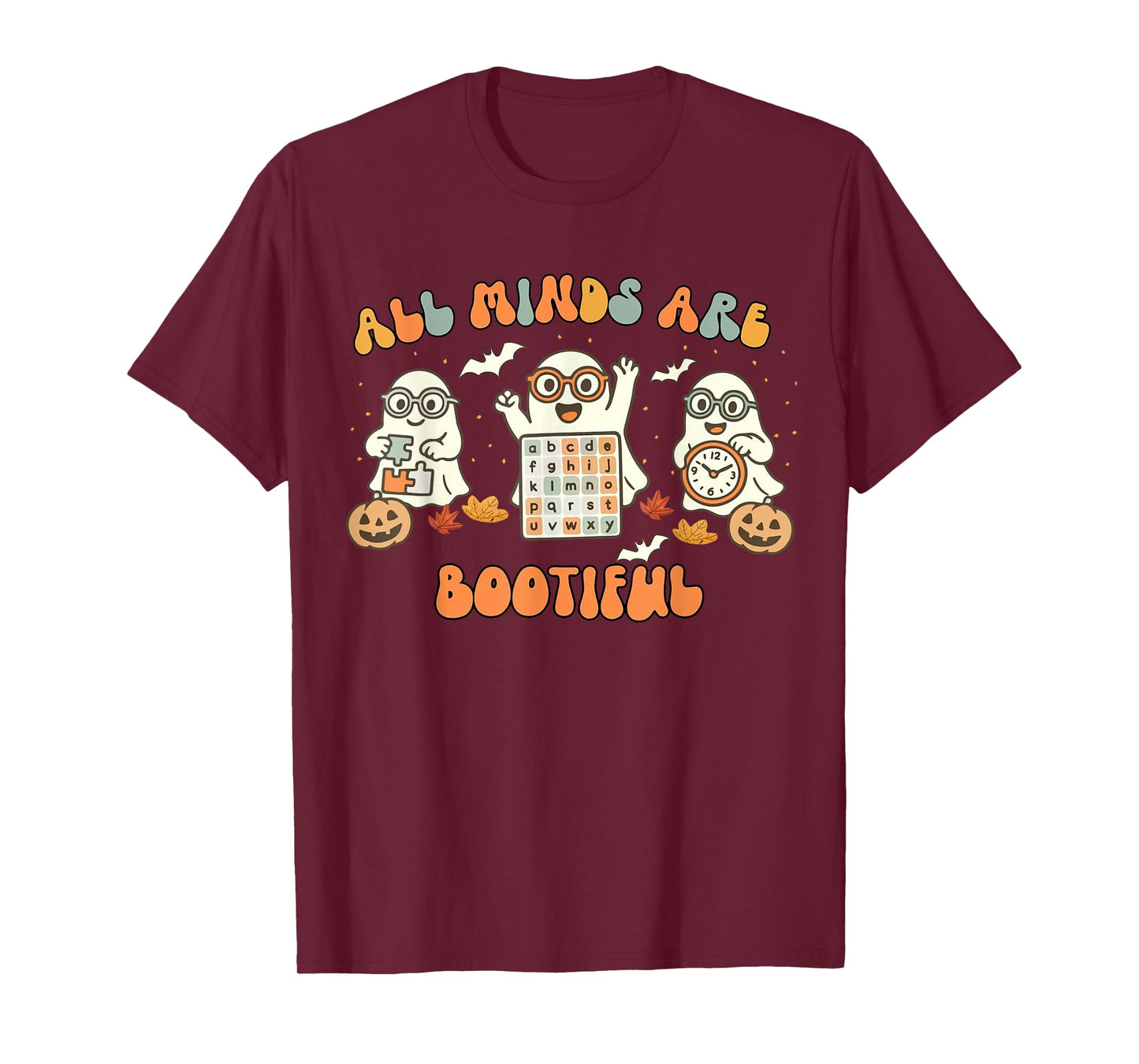 All Minds are Bootiful Special Education Teacher Halloween T-Shirt