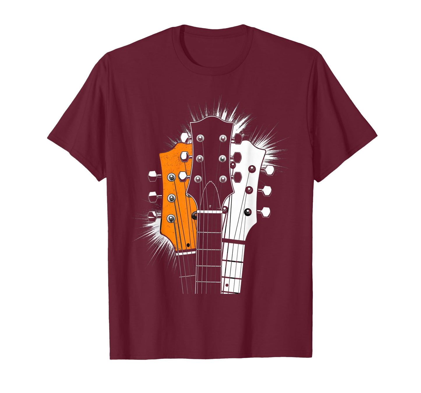 Retro Vintage 80s Silhouette Rock Music Guitar Lover Gifts T-Shirt