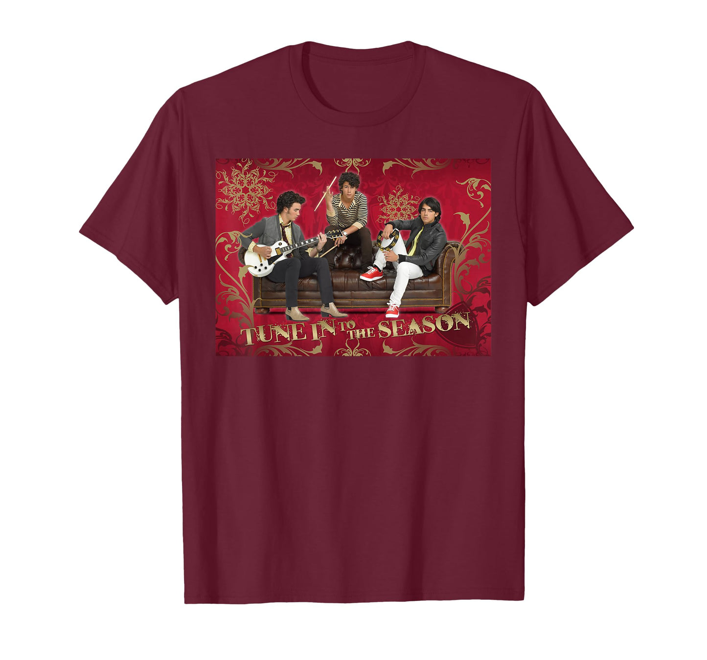 Disney Jonas Brothers Christmas Tune in to The Season T-Shirt