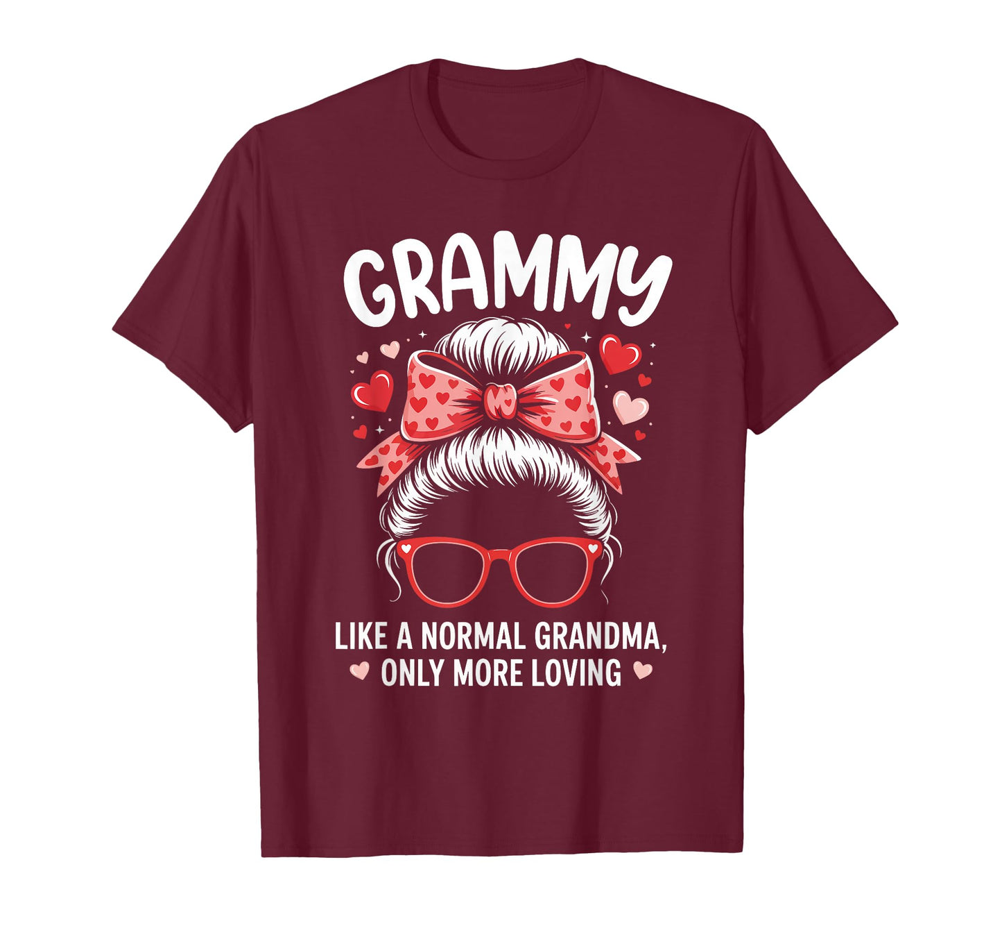 Grammy Valentine Quote for Loving Grandma with Cute Bow T-Shirt