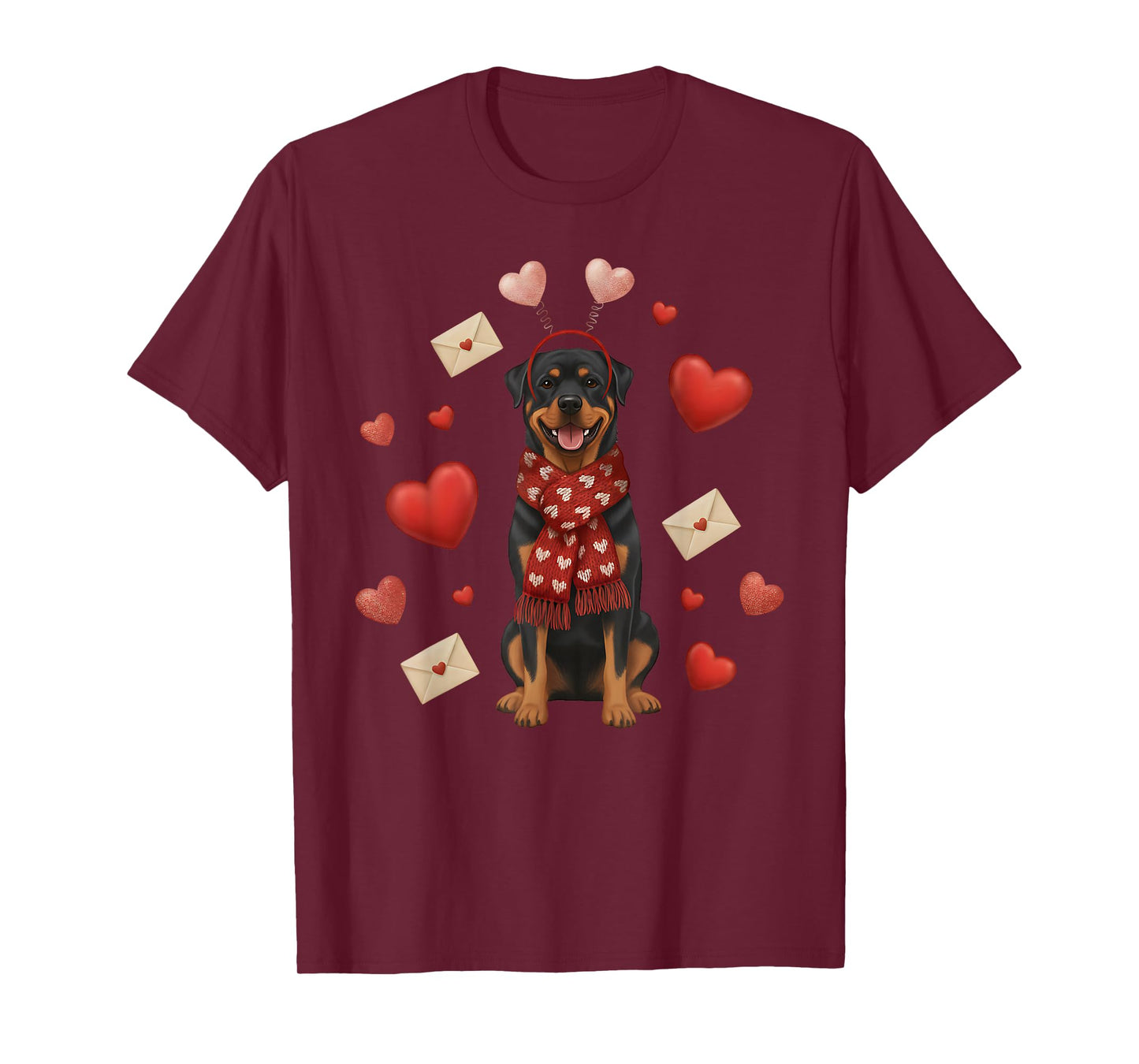 Cute Rottweiler Dog Valentine’s Day Dog Mom - Rottie Lover T-Shirt