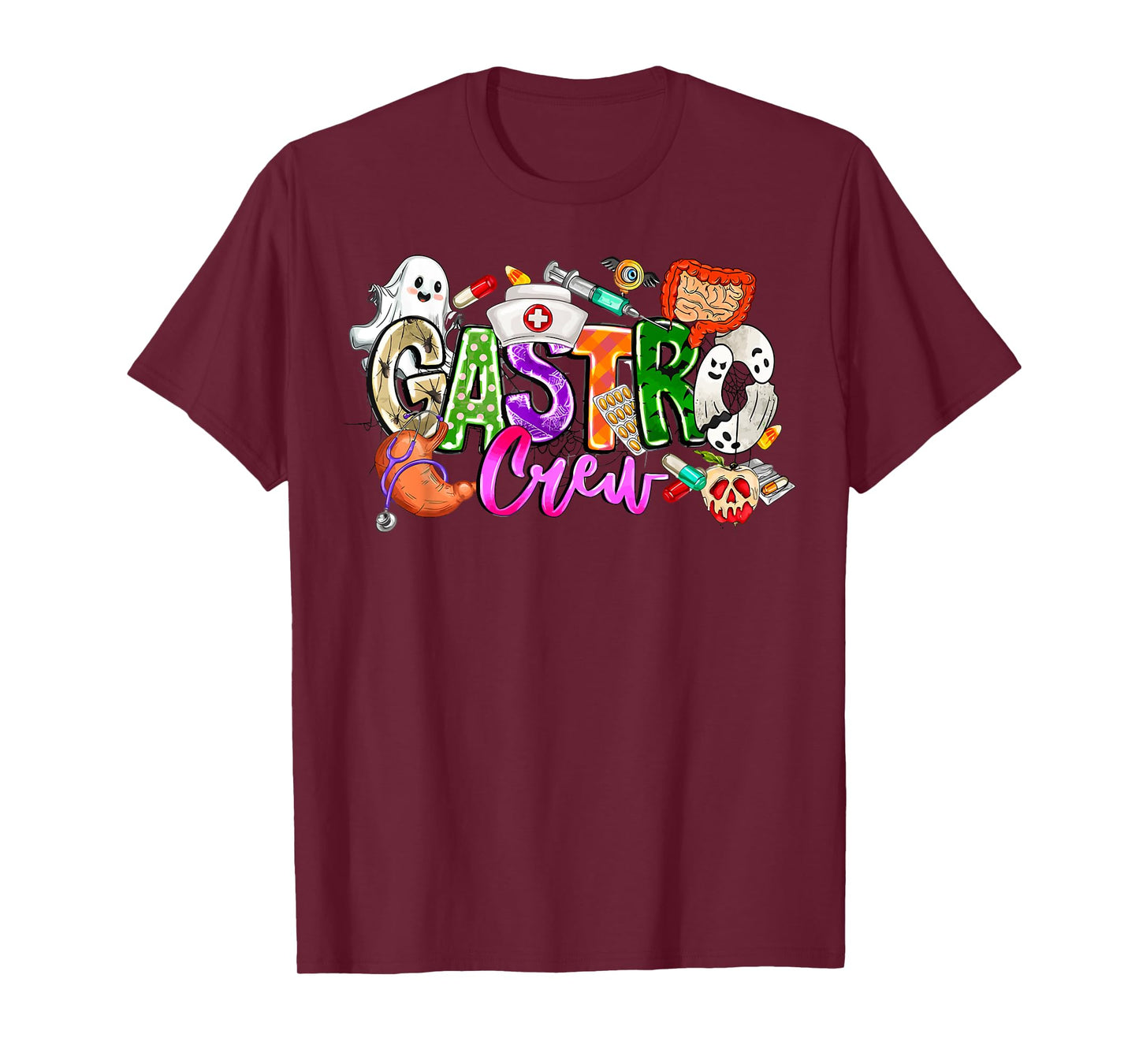 Gastro Crew Gastroenterology Nurse Funny Halloween gi nurse T-Shirt