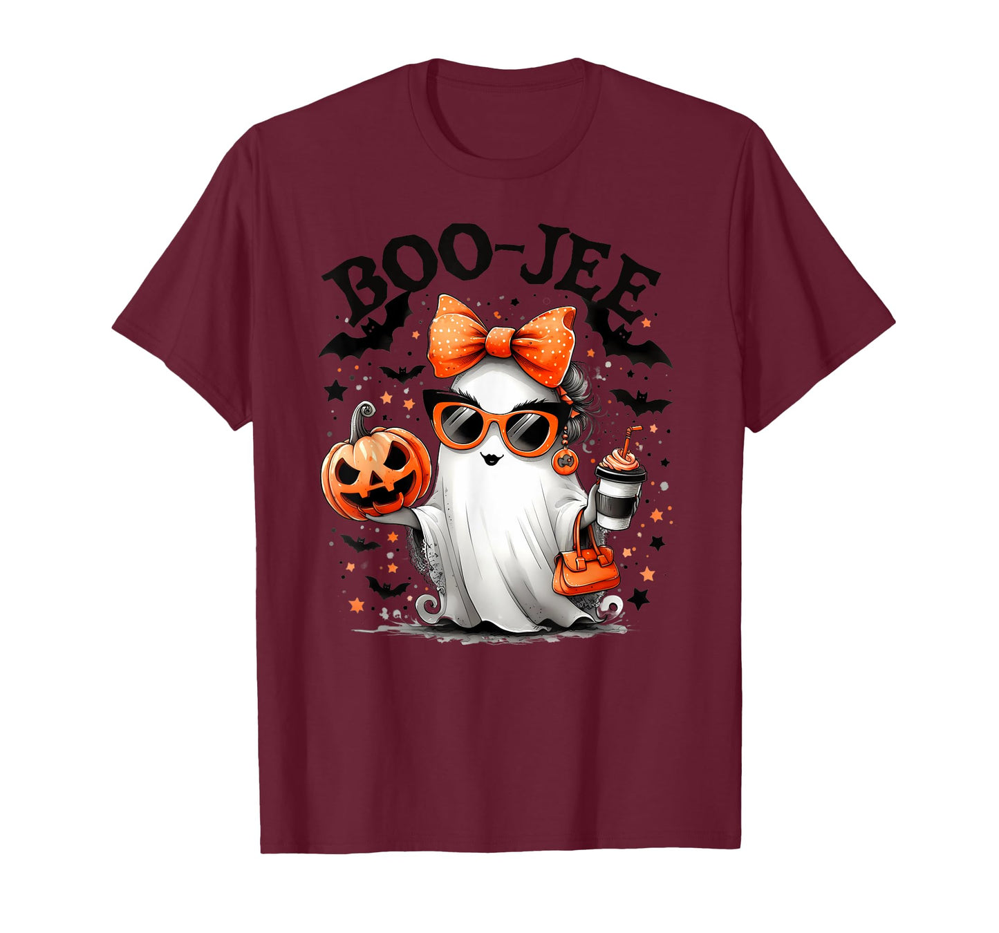 Halloween Trick or Treat BOO-GEE Ghost And Pumpkin T-Shirt