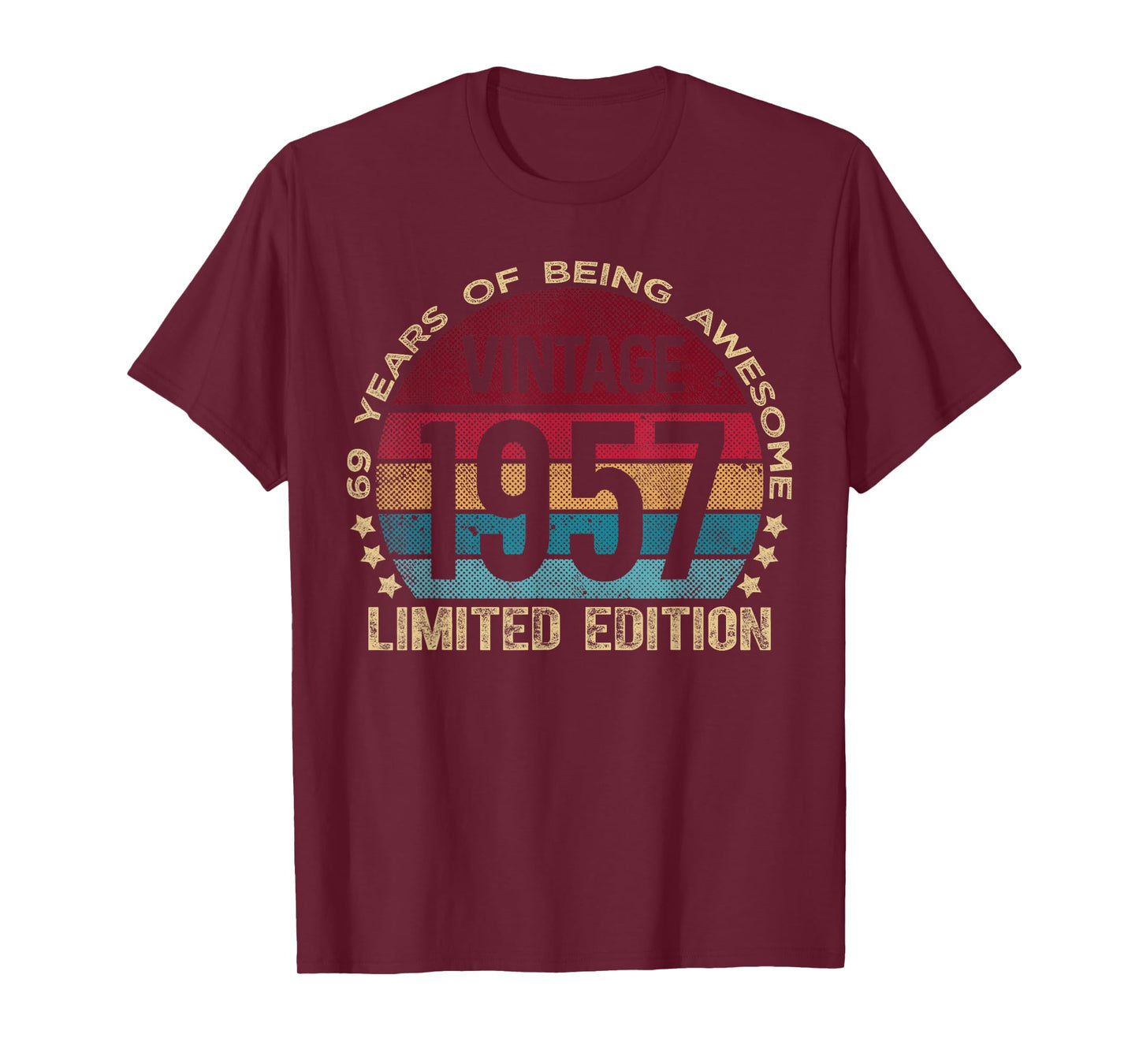69 Year Old Gifts Vintage 1957 Limited Edition 69th Birthday T-Shirt
