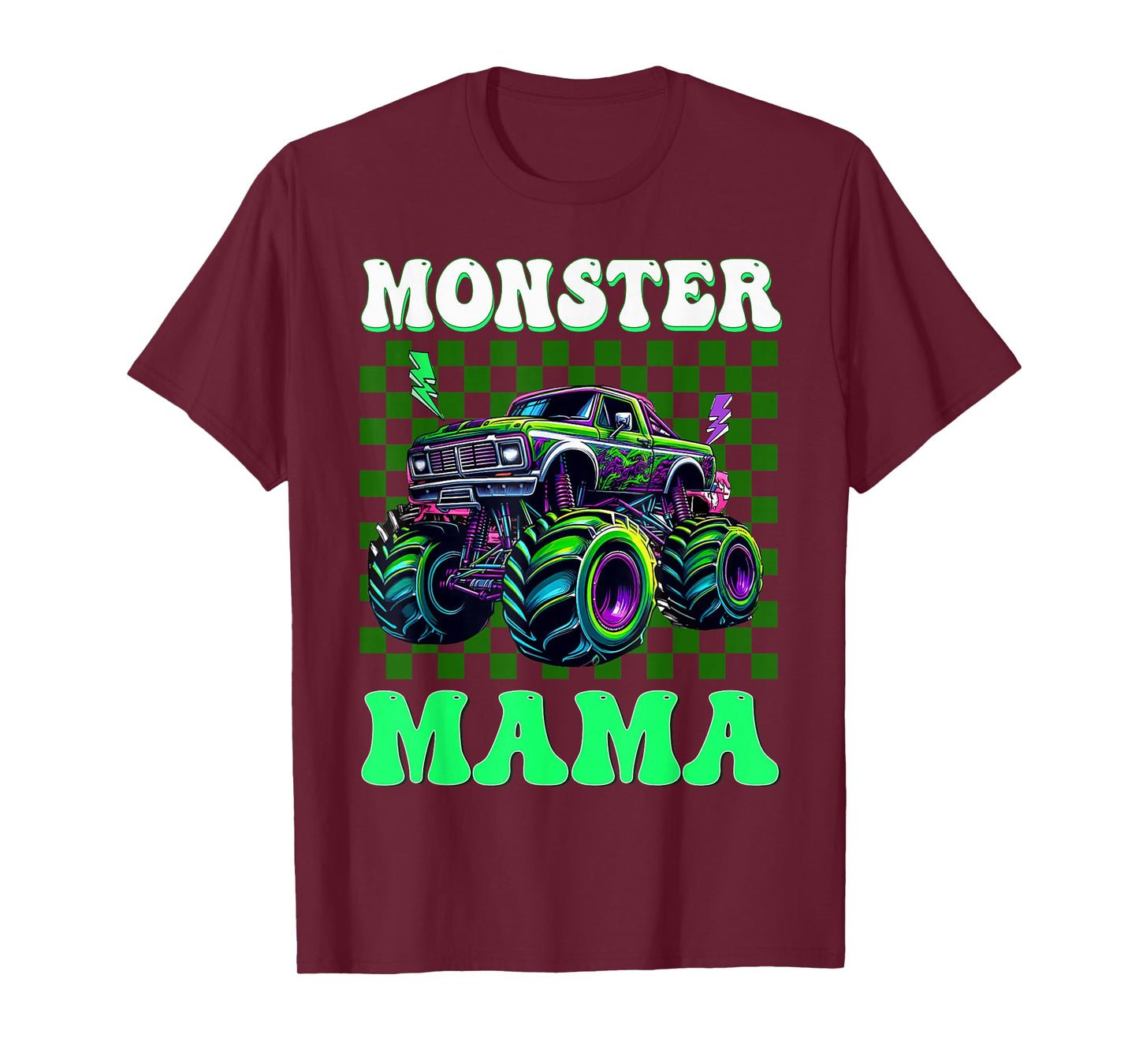 Monster Truck Mom Mama of The Birthday Boy Family Matching T-Shirt