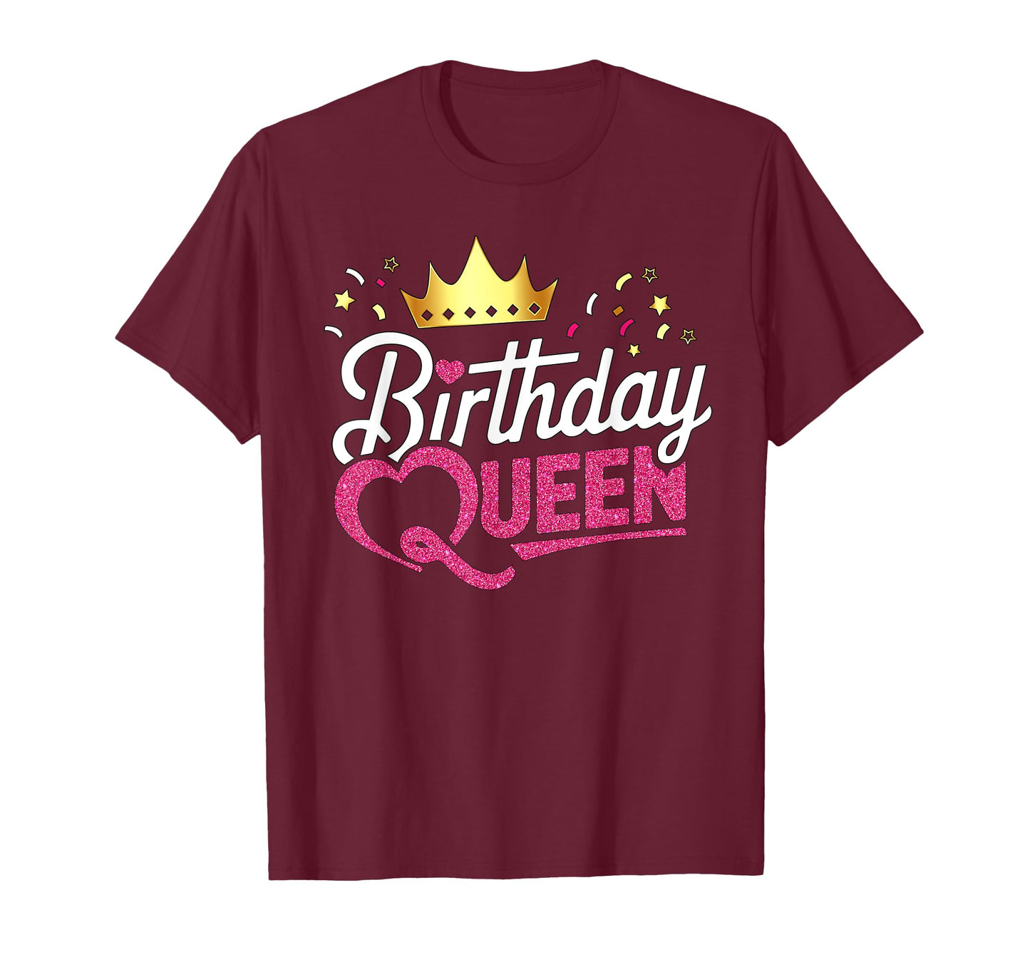 Birthday Queen Crown Graphic Birthday Vibes Birthday Queen T-Shirt