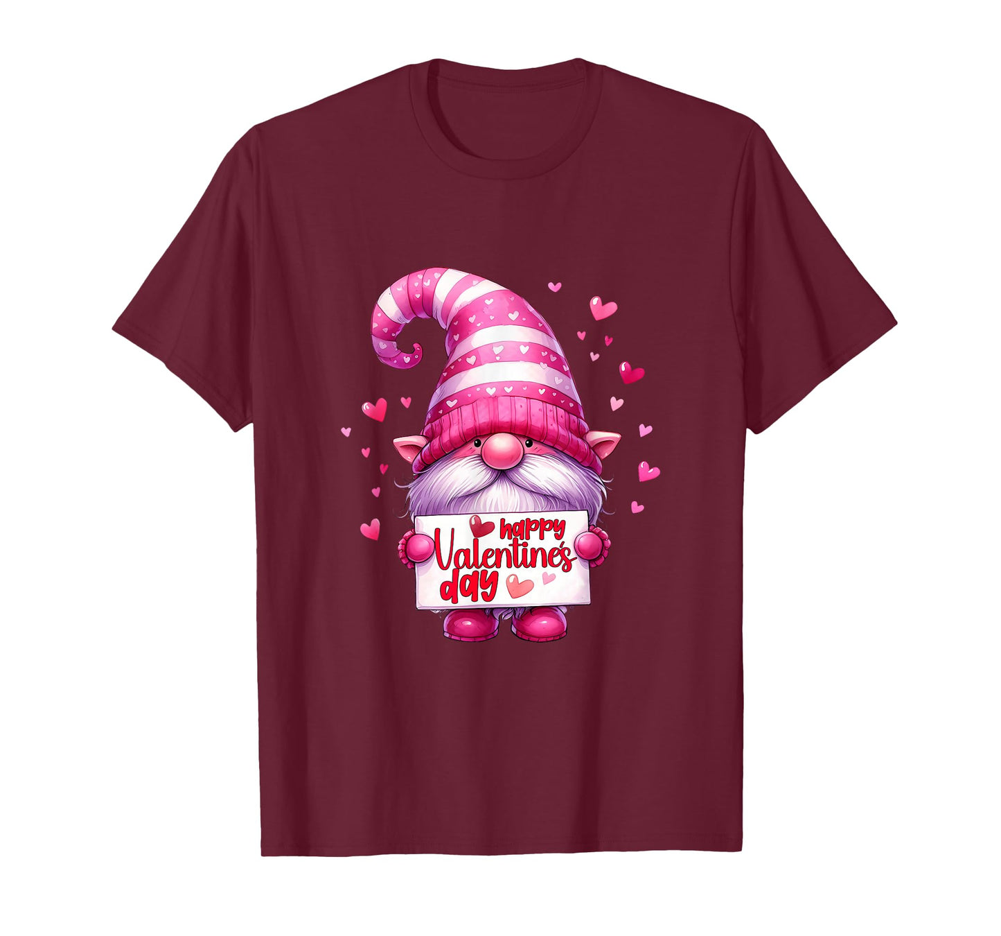 Happy Valentine's Day Gnomes Love Heart T-Shirt