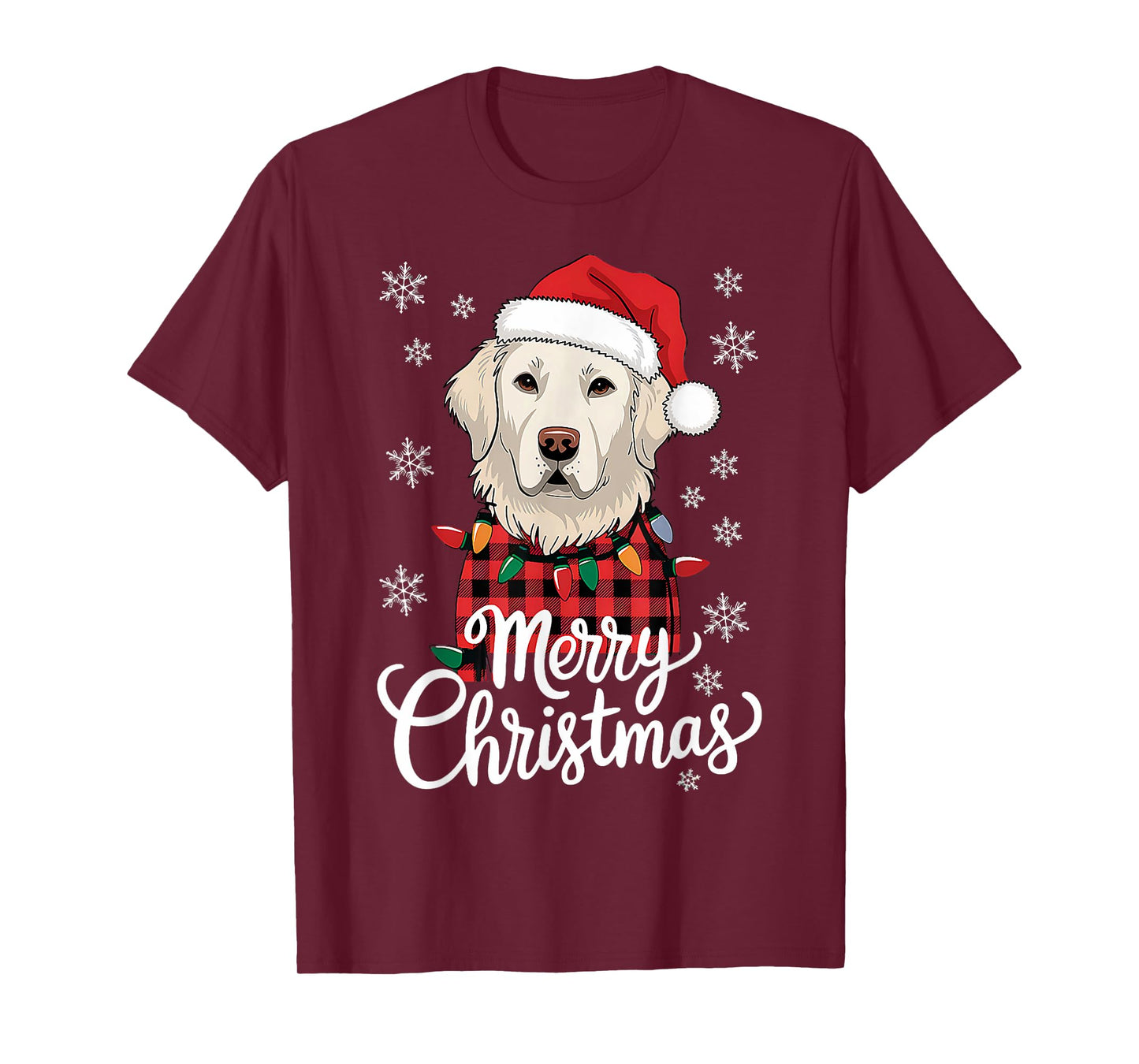 Christmas White English Cream Golden Retriever Mom Dog Puppy Men Women T-Shirt
