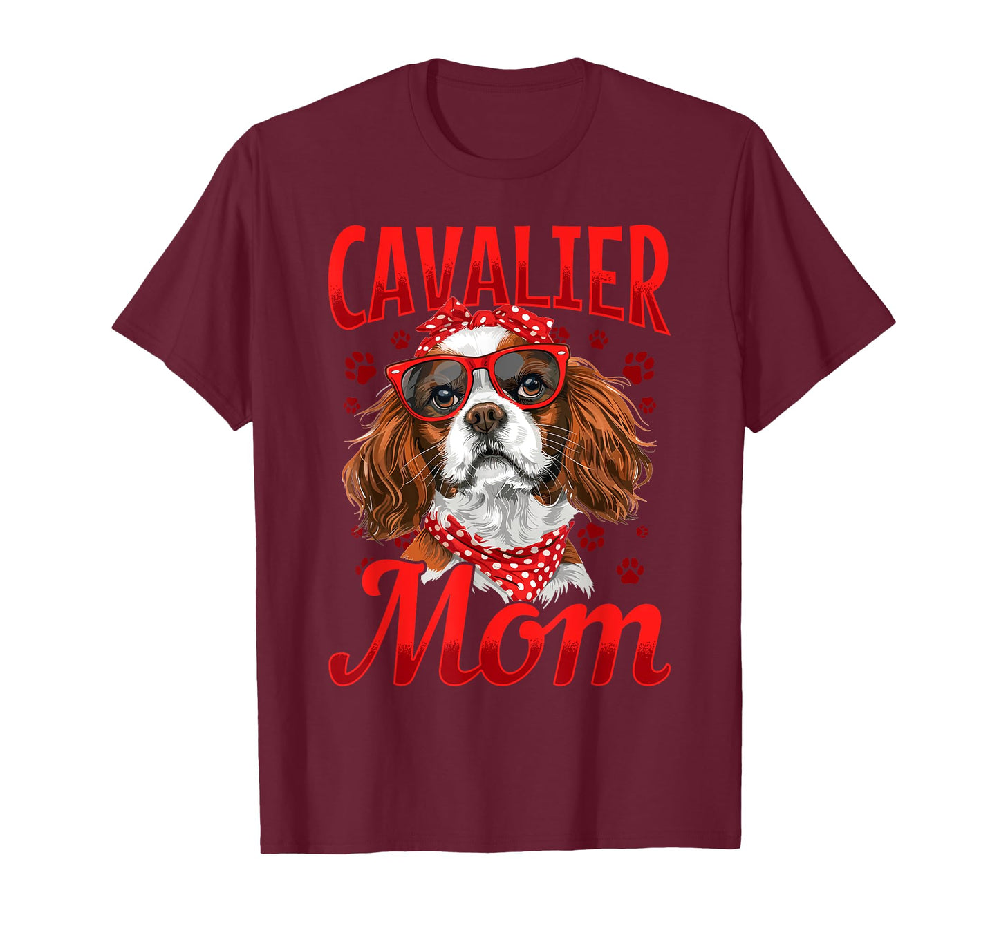 Cavalier King Charles Spaniel Dog Breed Cavalier Mom T-Shirt for Men Women Kids