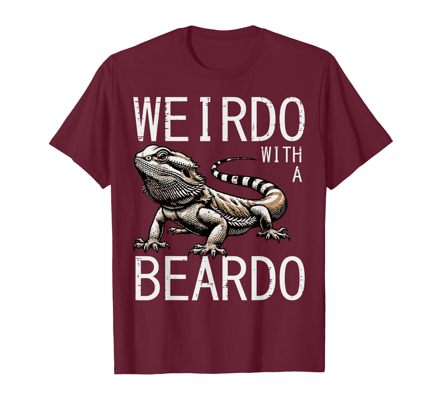 Bearded Dragon Weirdo Beardo Funny Beardie Men Women Kids T-Shirt