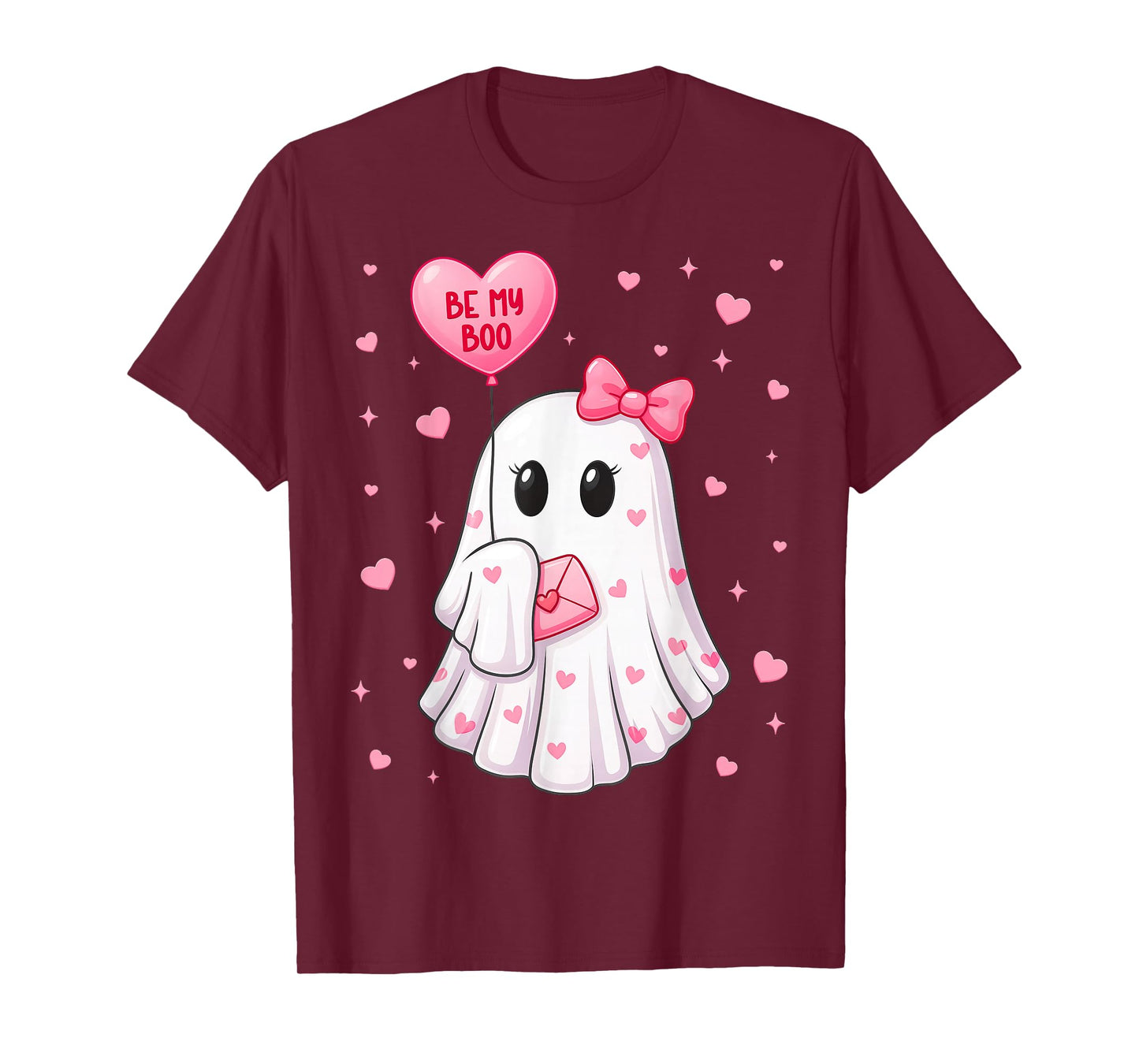 Bee My Boo Heart Boo Ghost Valentine Outfit Women Girl Kid T-Shirt