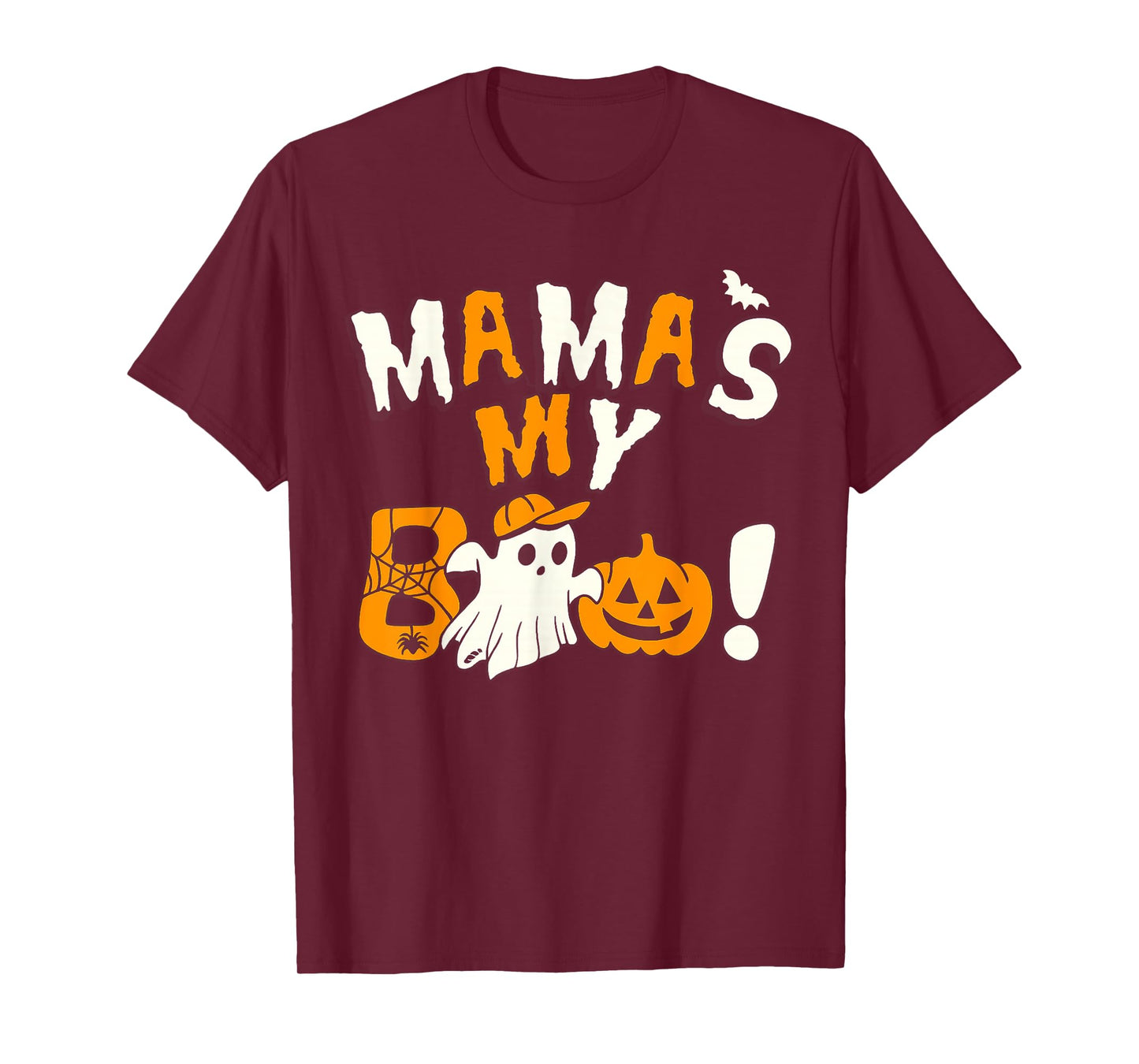 Mama is My Boo Halloween Ghost Toddler Boys Girls Kids T-Shirt