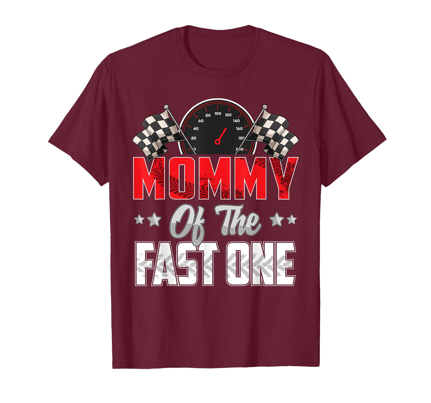 1 year old racing car fast one birthday 1st Family Mommy T-Shirt